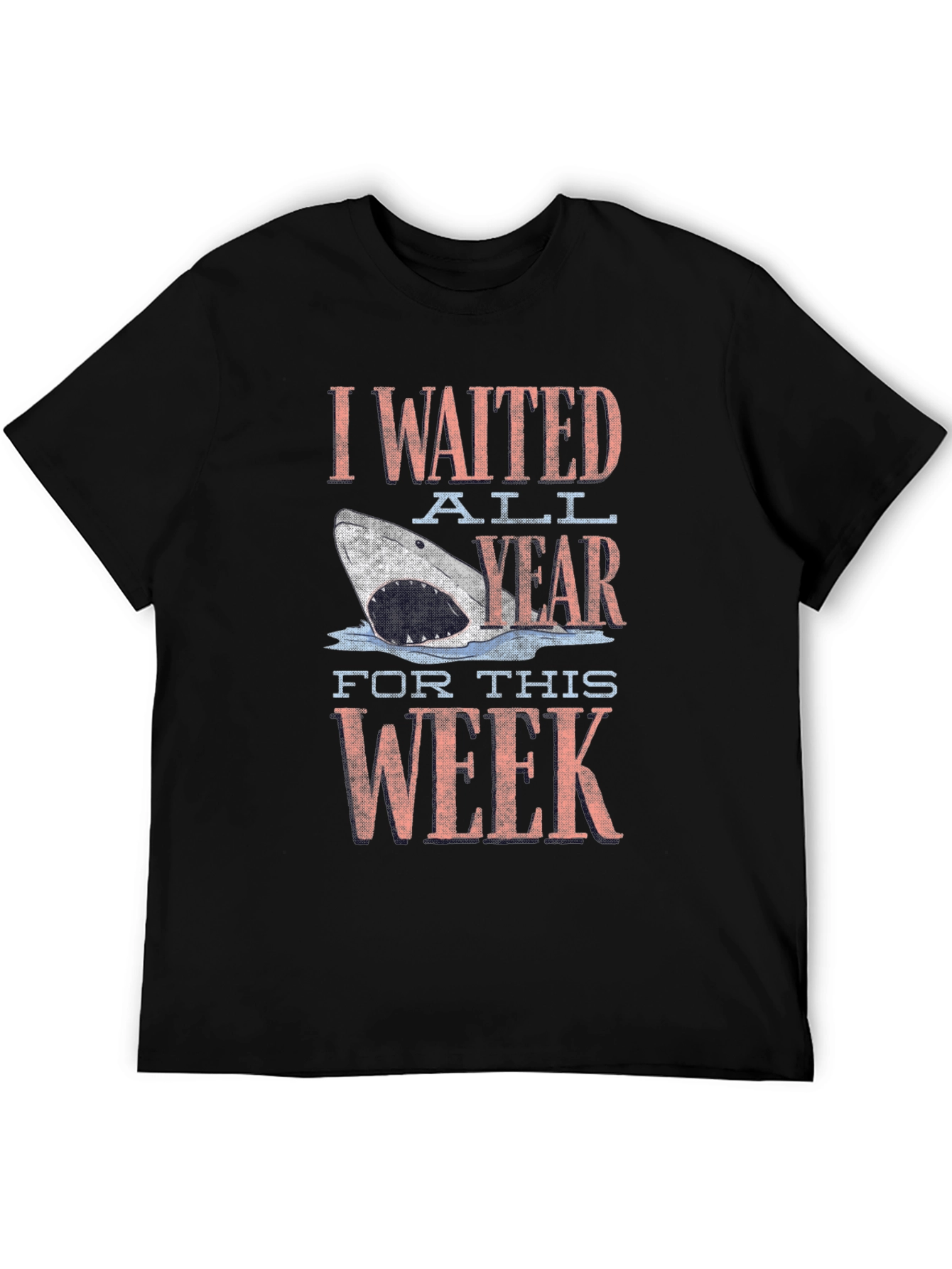 Shark Week Mens Black Graphic T-Shirt