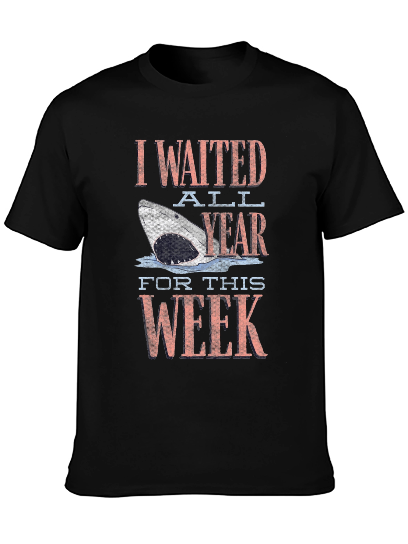 Shark Week Mens Black Graphic T-Shirt