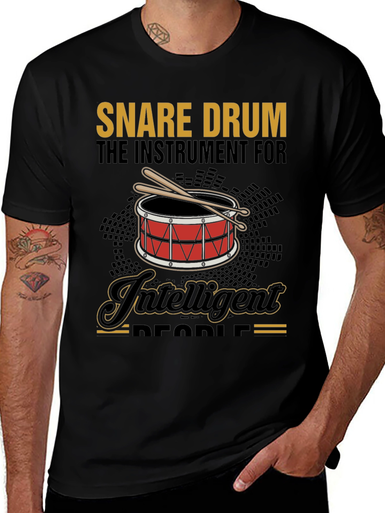 Snare Drum Intelligent People Graphic T-Shirt