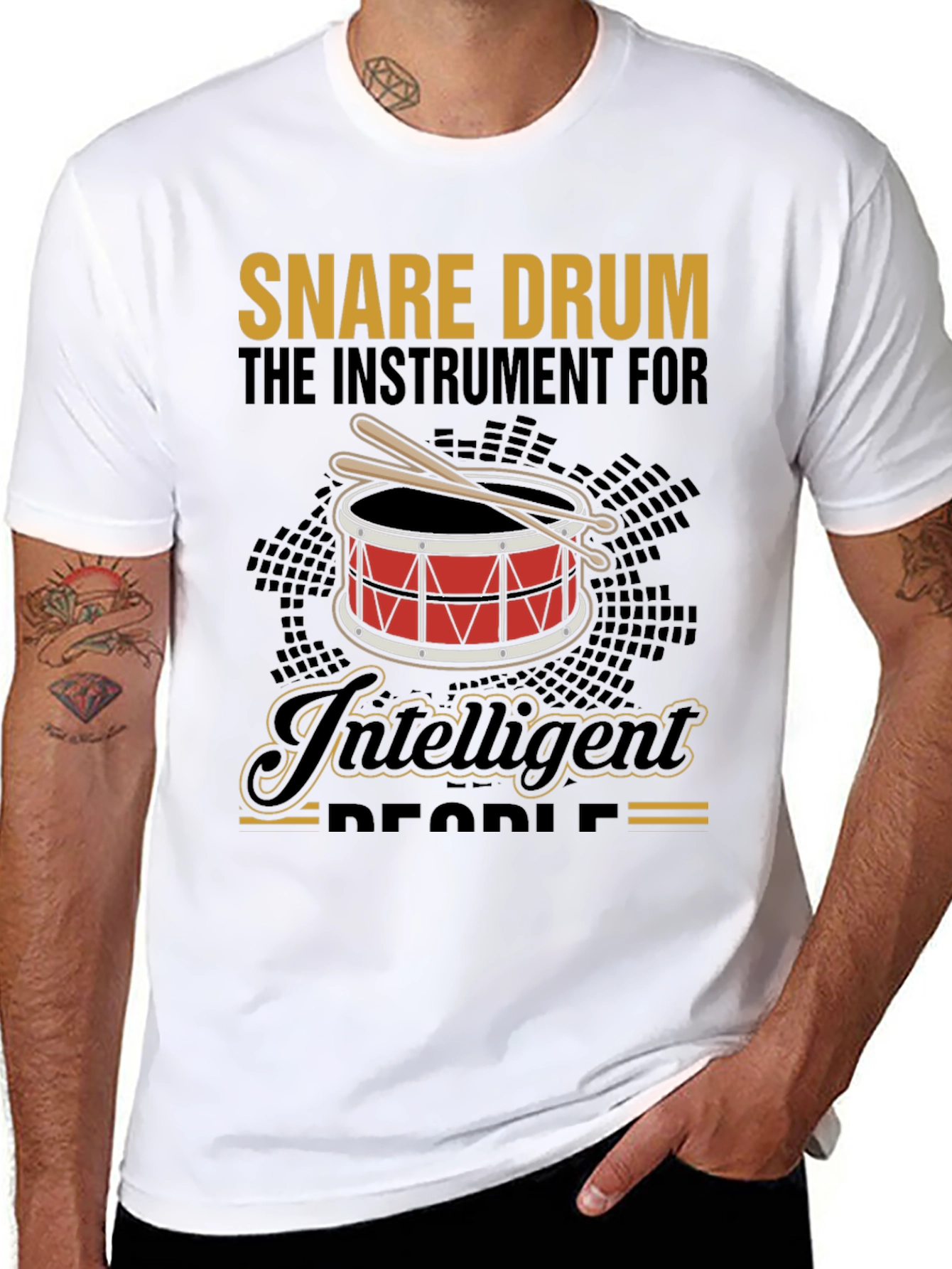 Snare Drum Intelligent People Graphic T-Shirt