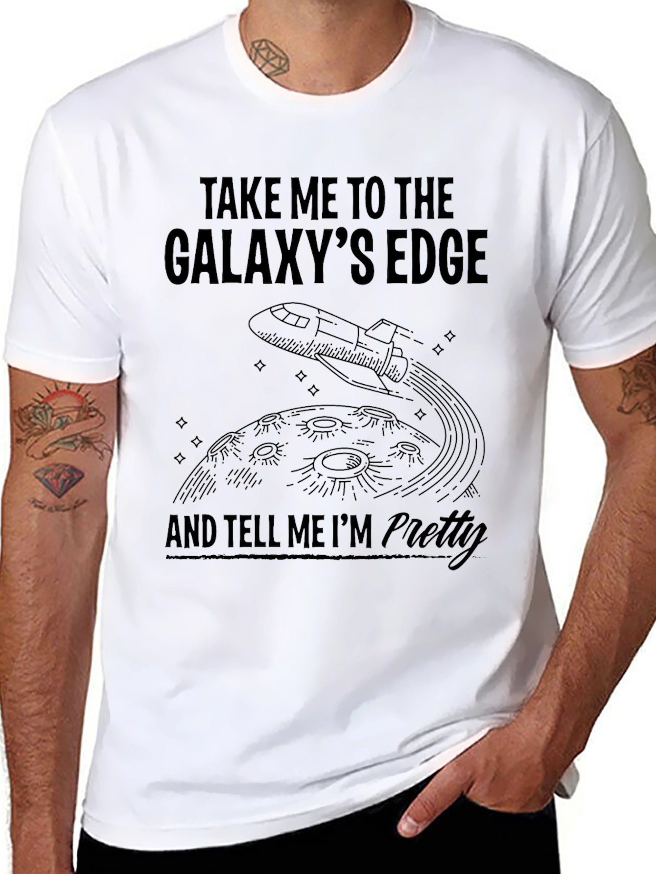 Galaxys Edge T-Shirt - Humorous Space Tee