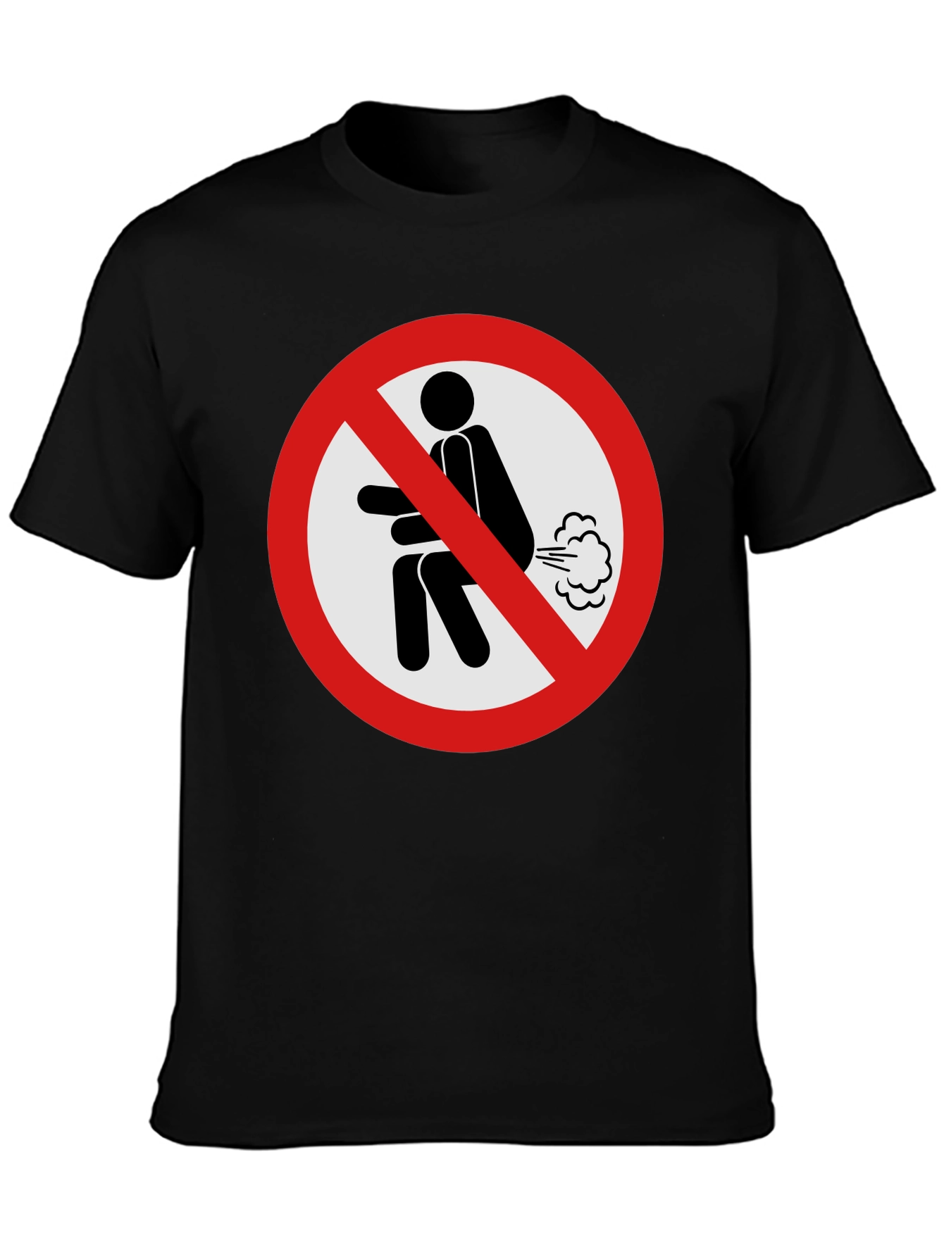 Funny No Farting Symbol T-Shirt