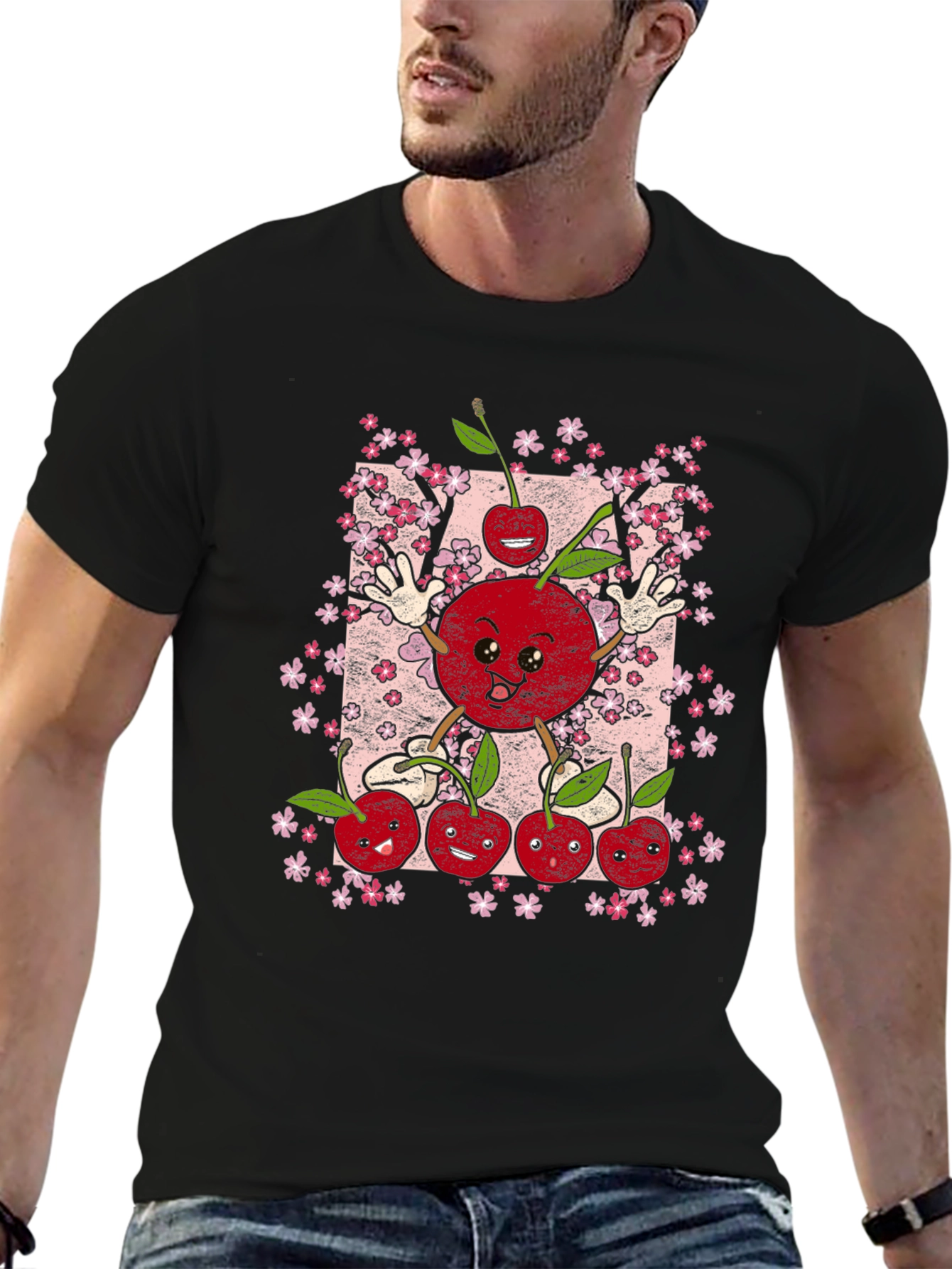 Cherry Blossom T-Shirt - Cute Fruit Graphic Tee