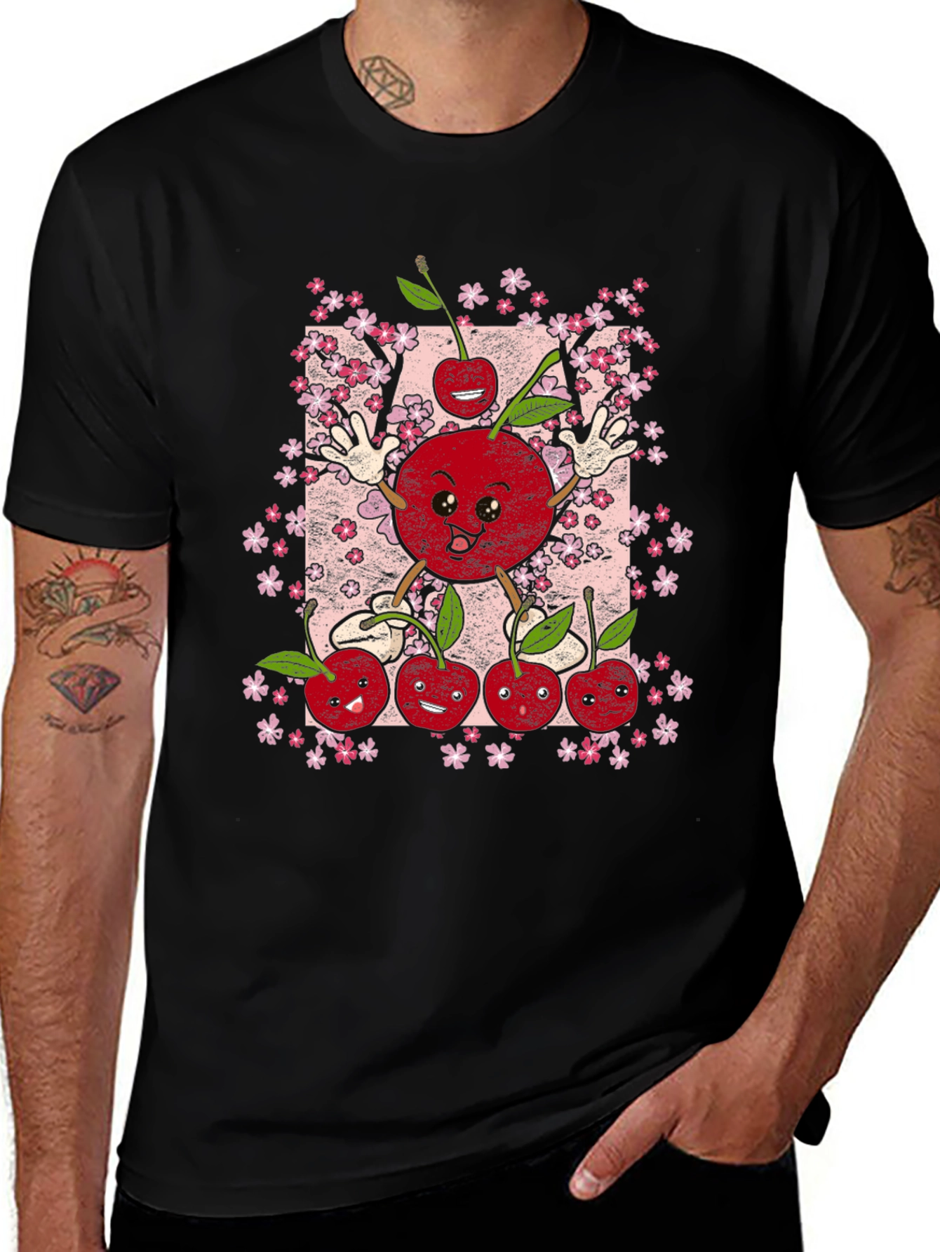 Cherry Blossom T-Shirt - Cute Fruit Graphic Tee