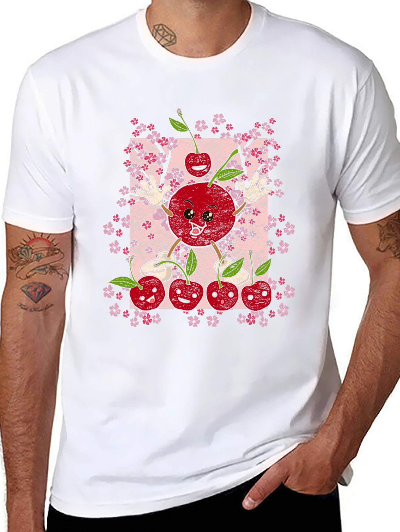 Cherry Blossom T-Shirt - Cute Fruit Graphic Tee