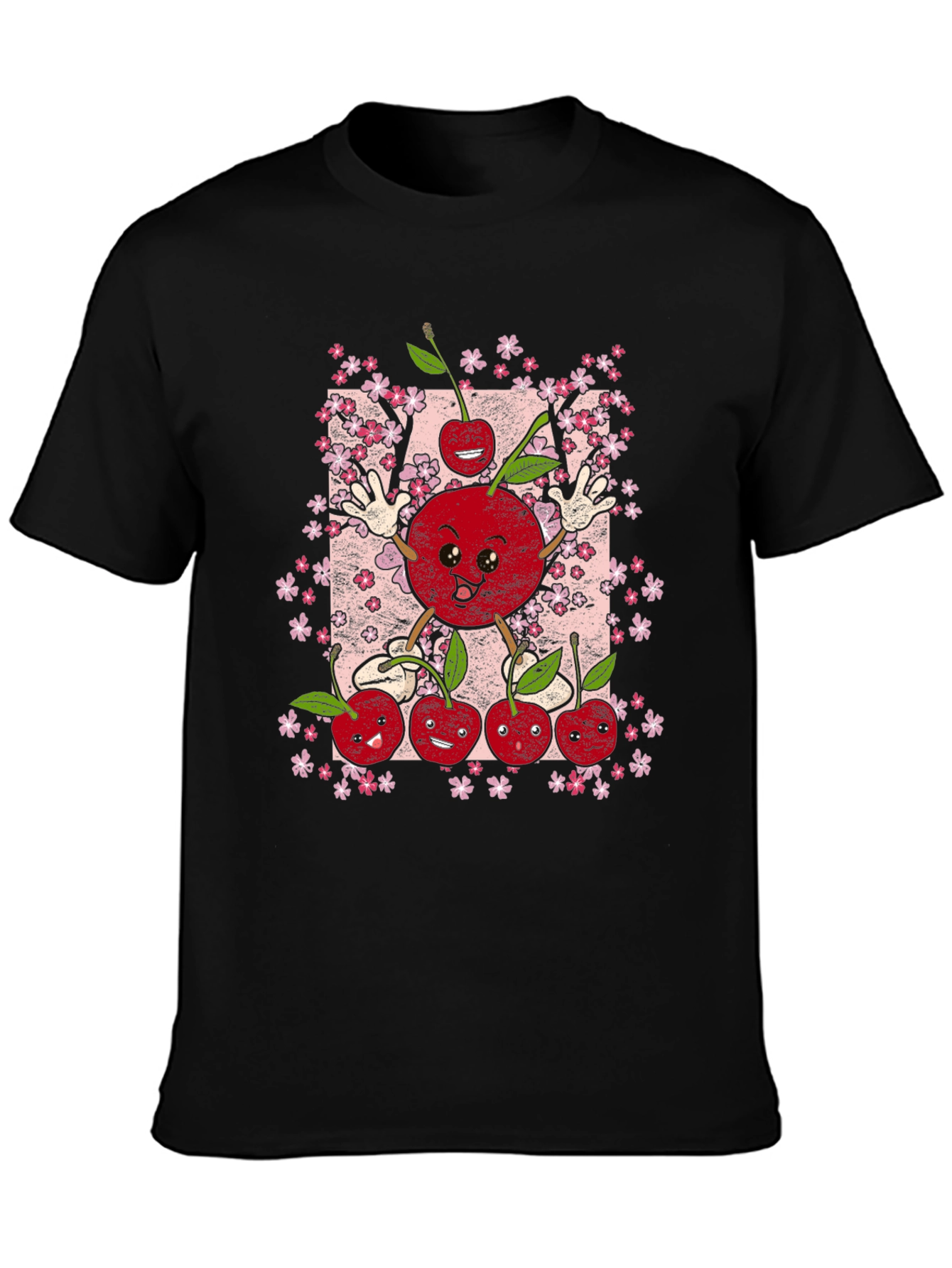 Cherry Blossom T-Shirt - Cute Fruit Graphic Tee