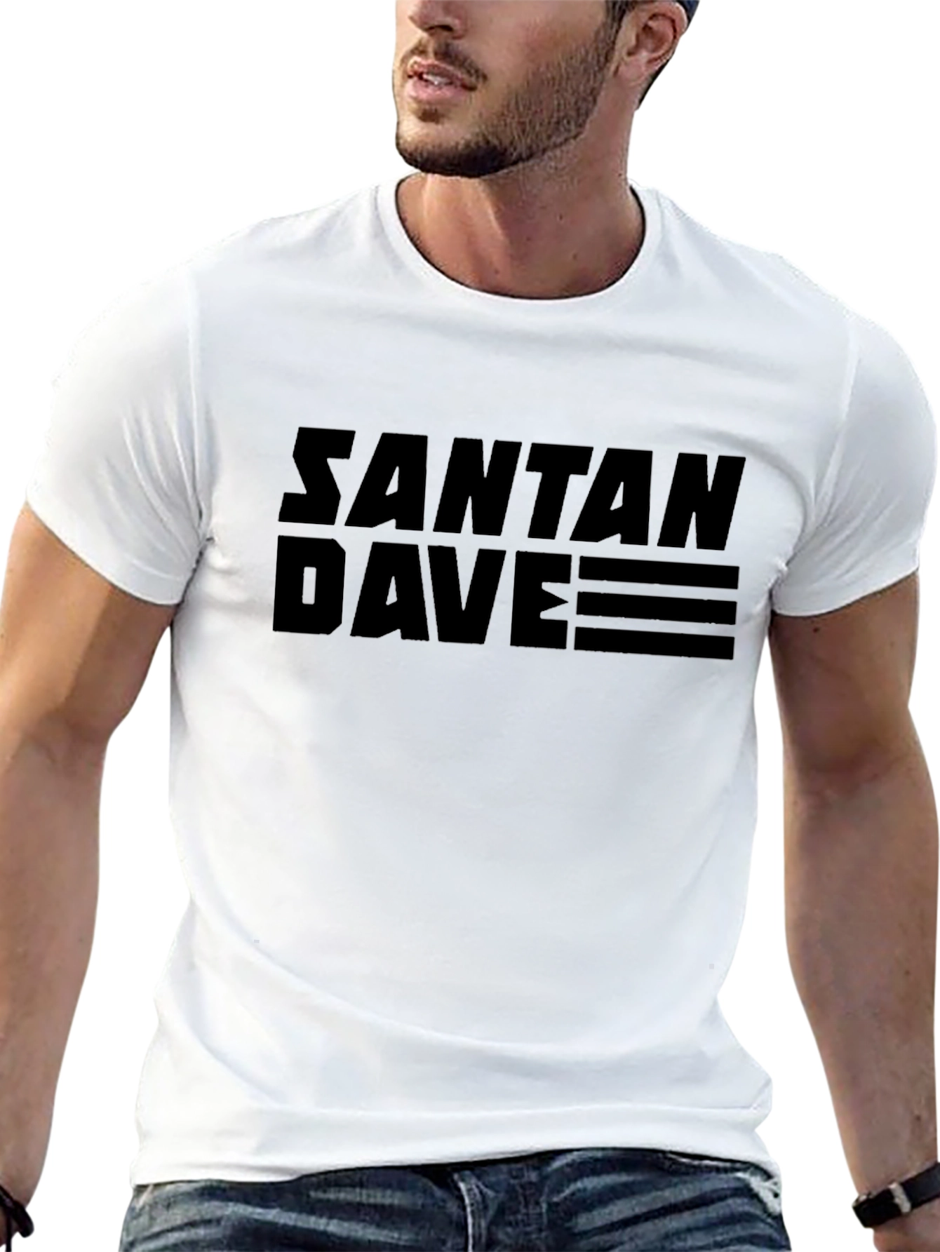 Santan Dave Black T-Shirt - Modern Style