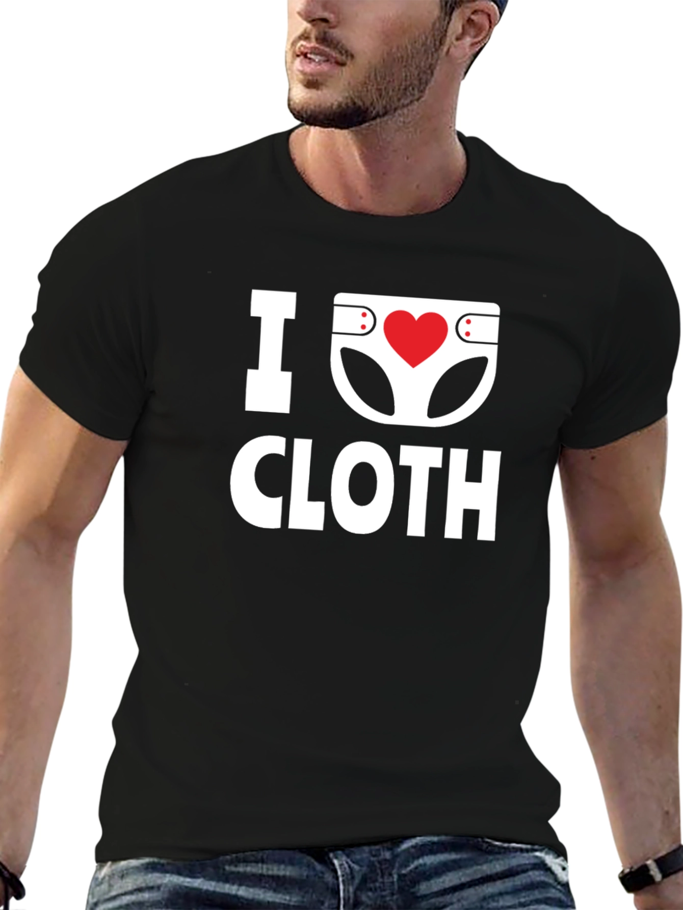 I Love Cloth Diapers T-Shirt - Soft Cotton Tee