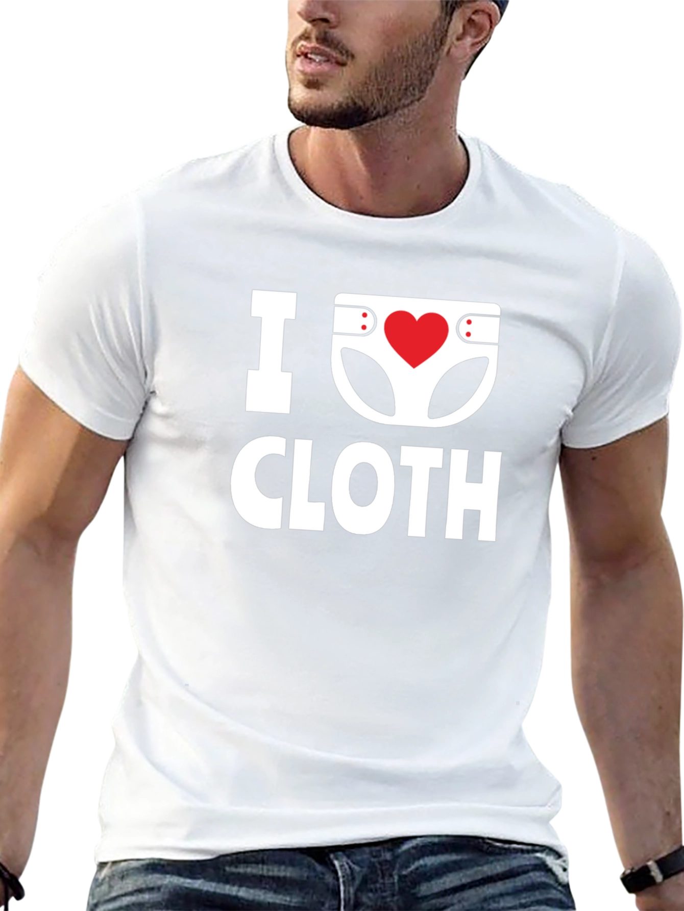 I Love Cloth Diapers T-Shirt - Soft Cotton Tee