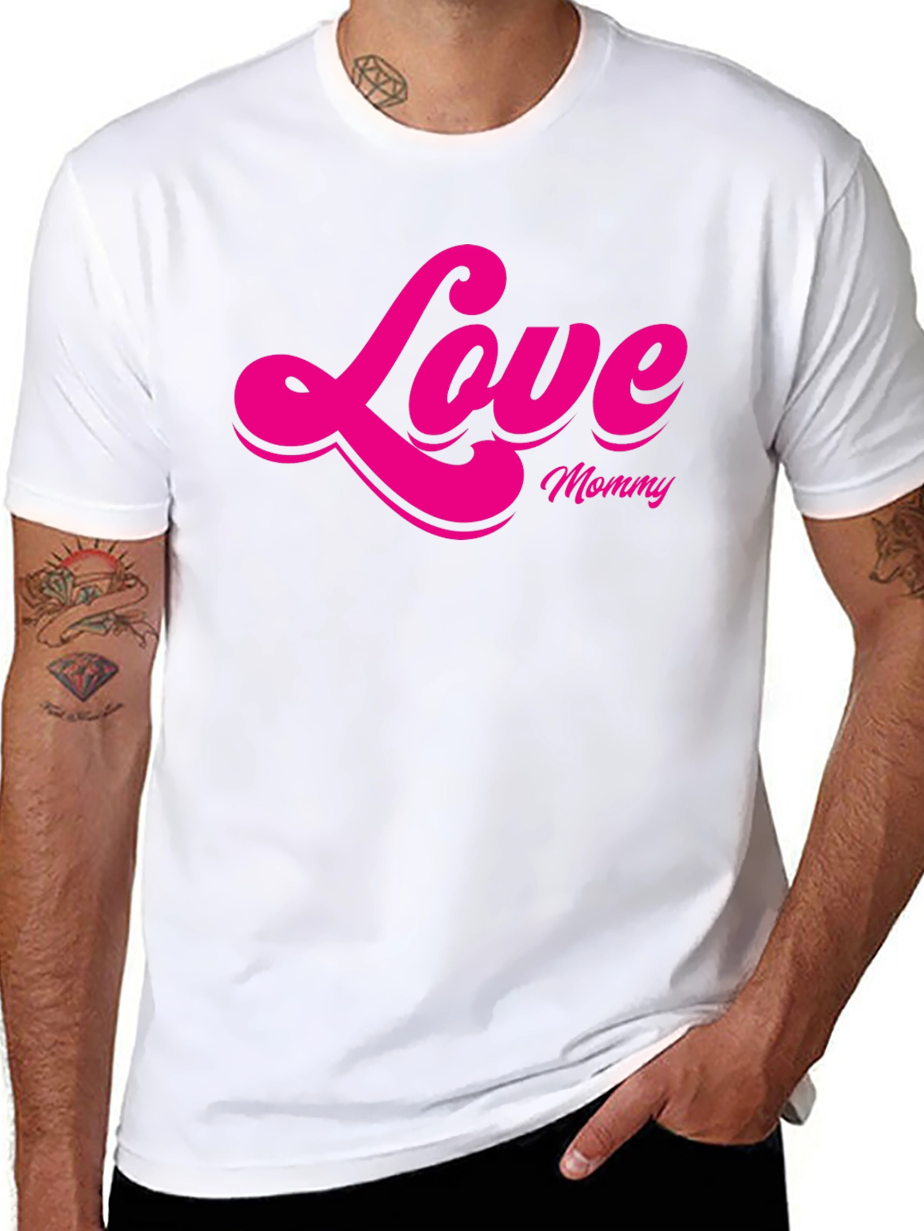 Love Mommy Graphic T-Shirt - Black
