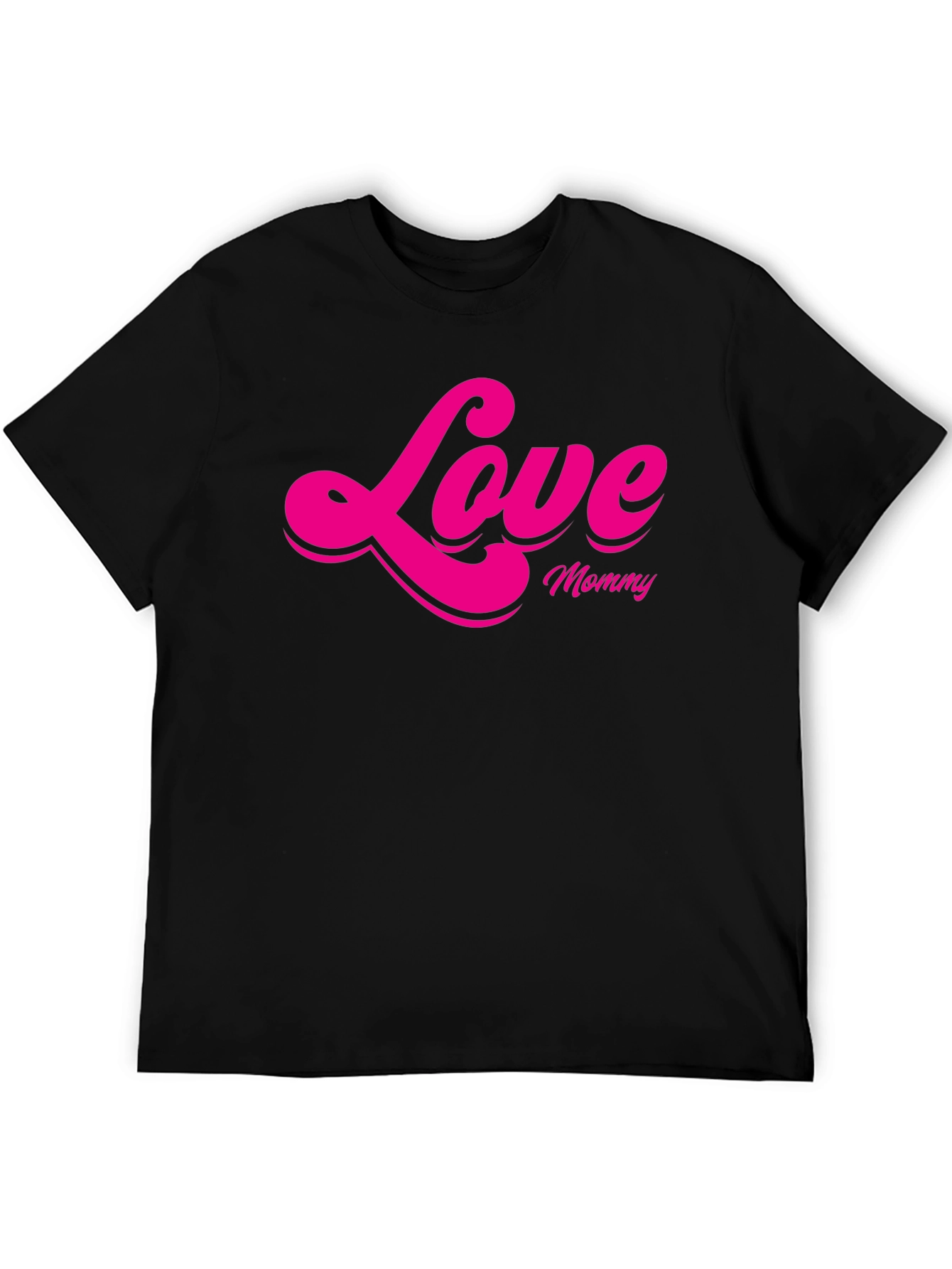 Love Mommy Graphic T-Shirt - Black