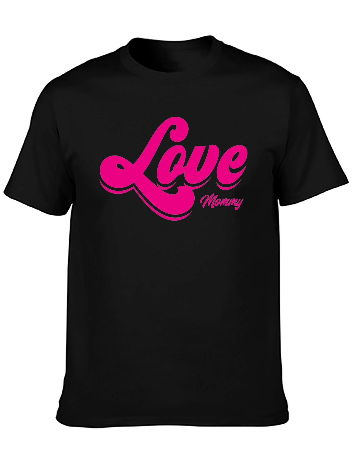 Love Mommy Graphic T-Shirt - Black