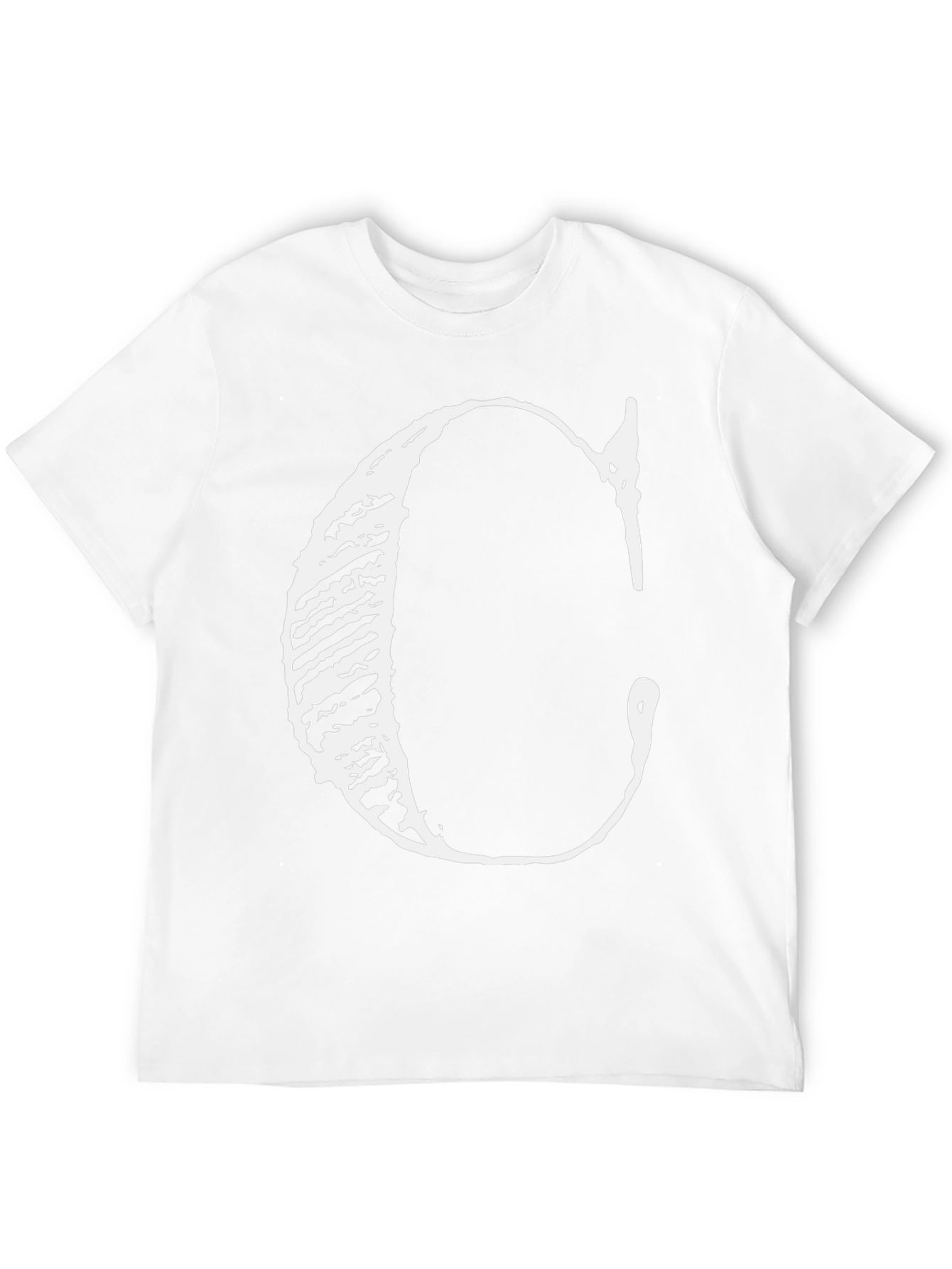 Bold Letter C Graphic Tee - Black