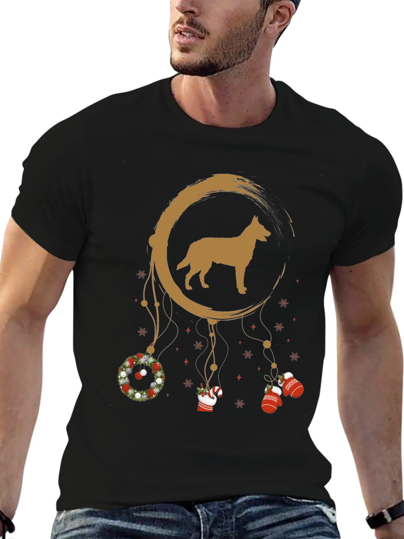 Festive Dog Dreamcatcher Tee