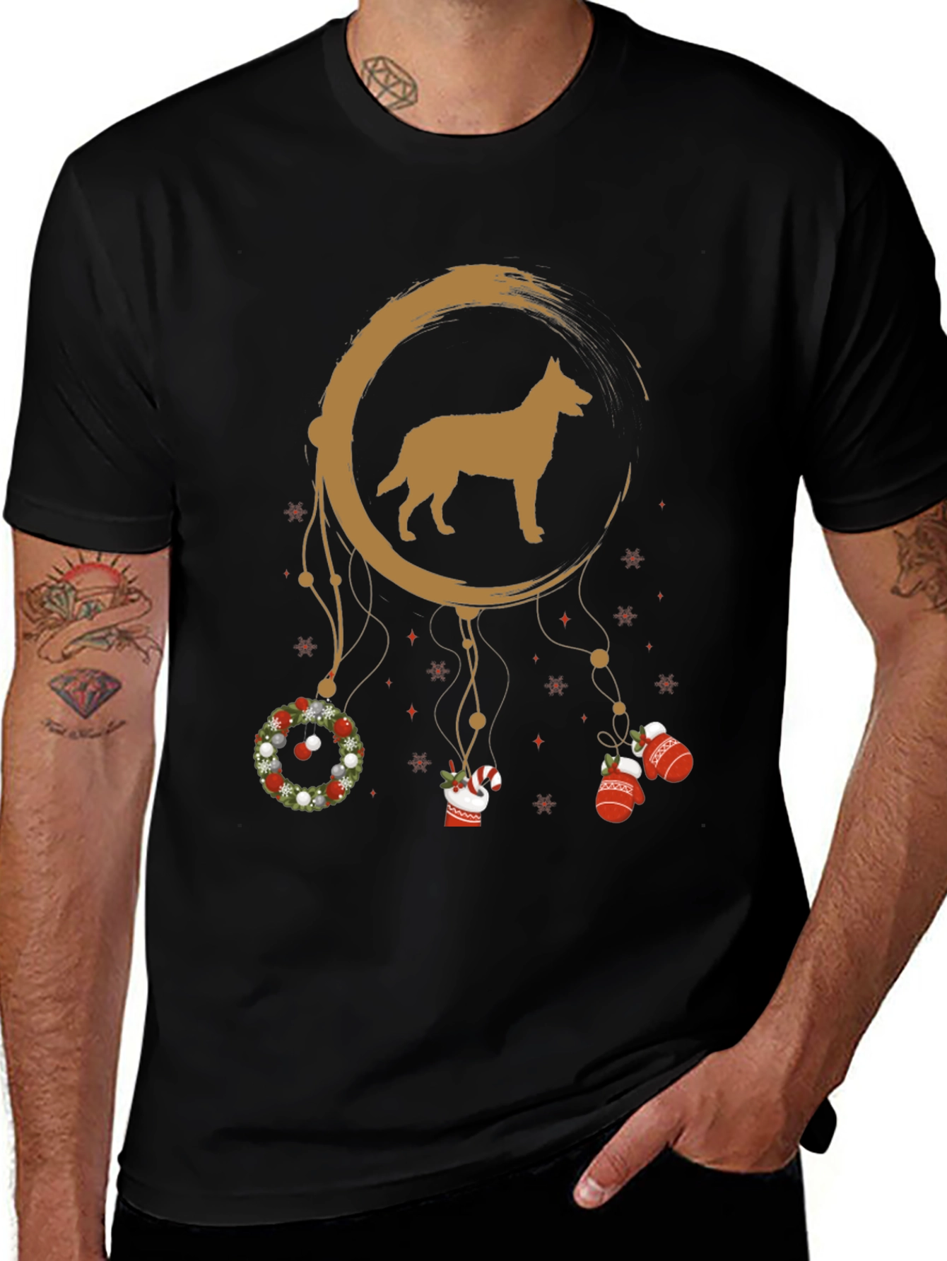 Festive Dog Dreamcatcher Tee
