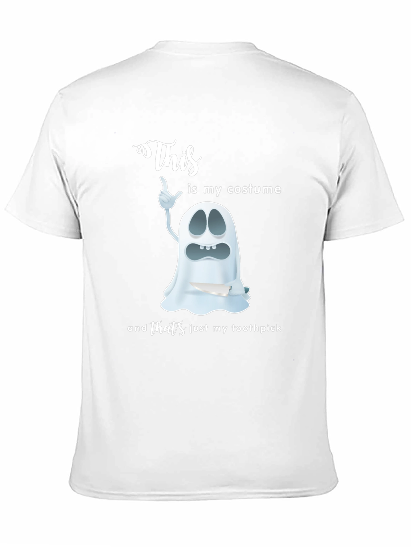 Funny Ghost Costume T-Shirt - Thats Just My Toothpick