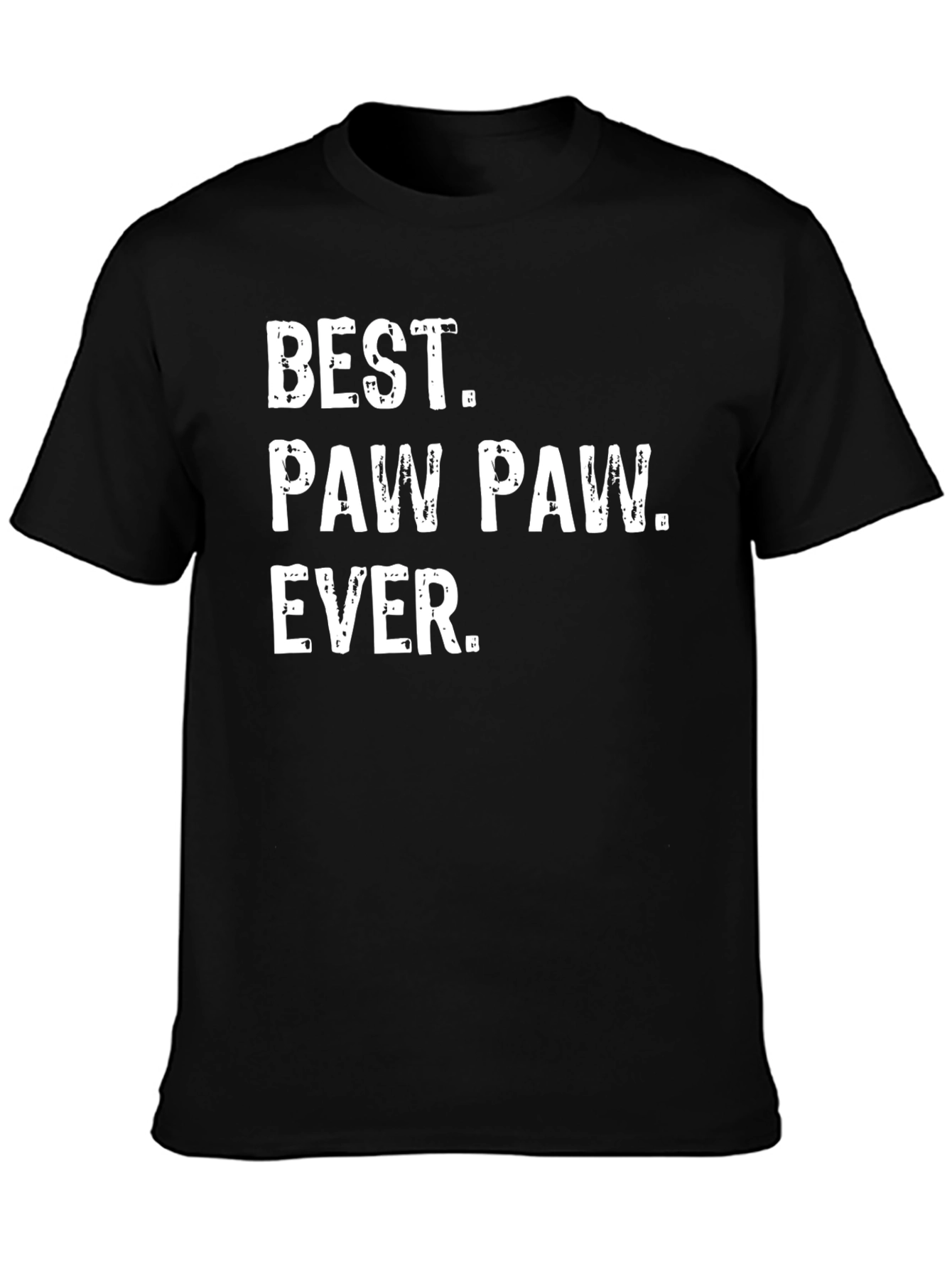 Best Paw Paw Ever T-Shirt - Black
