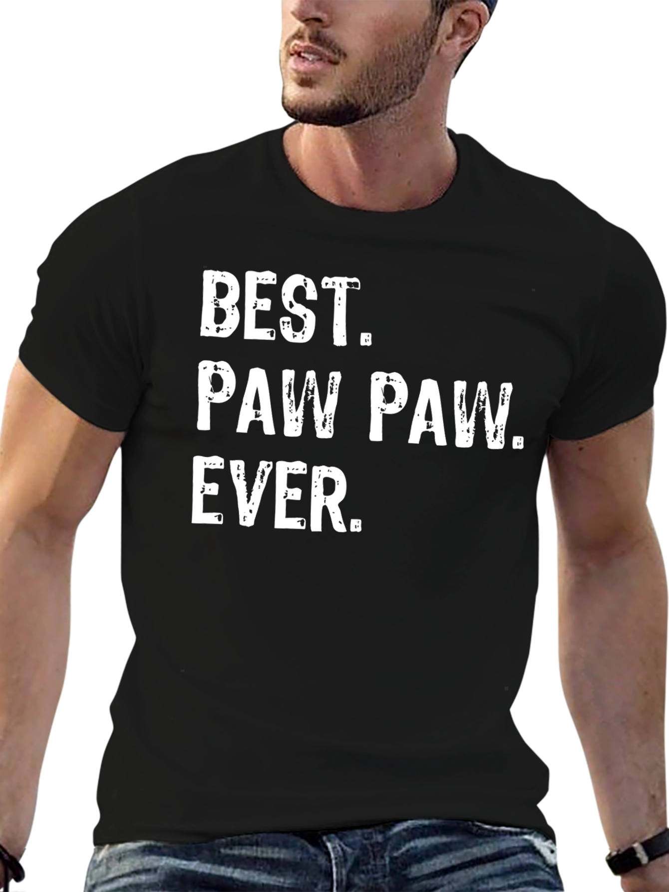 Best Paw Paw Ever T-Shirt - Black