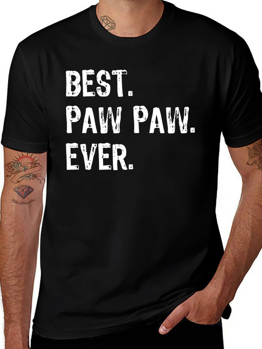 Best Paw Paw Ever T-Shirt - Black