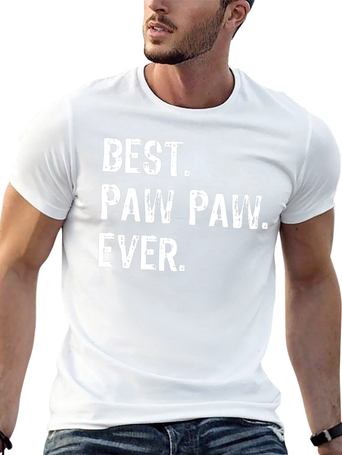 Best Paw Paw Ever T-Shirt - Black