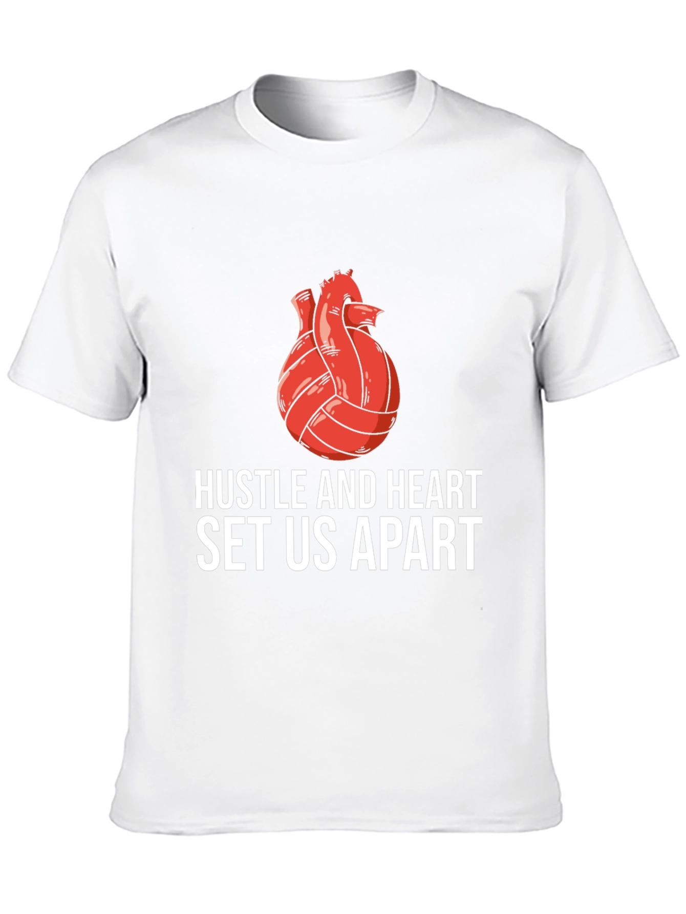 Hustle and Heart Volleyball Graphic Tee