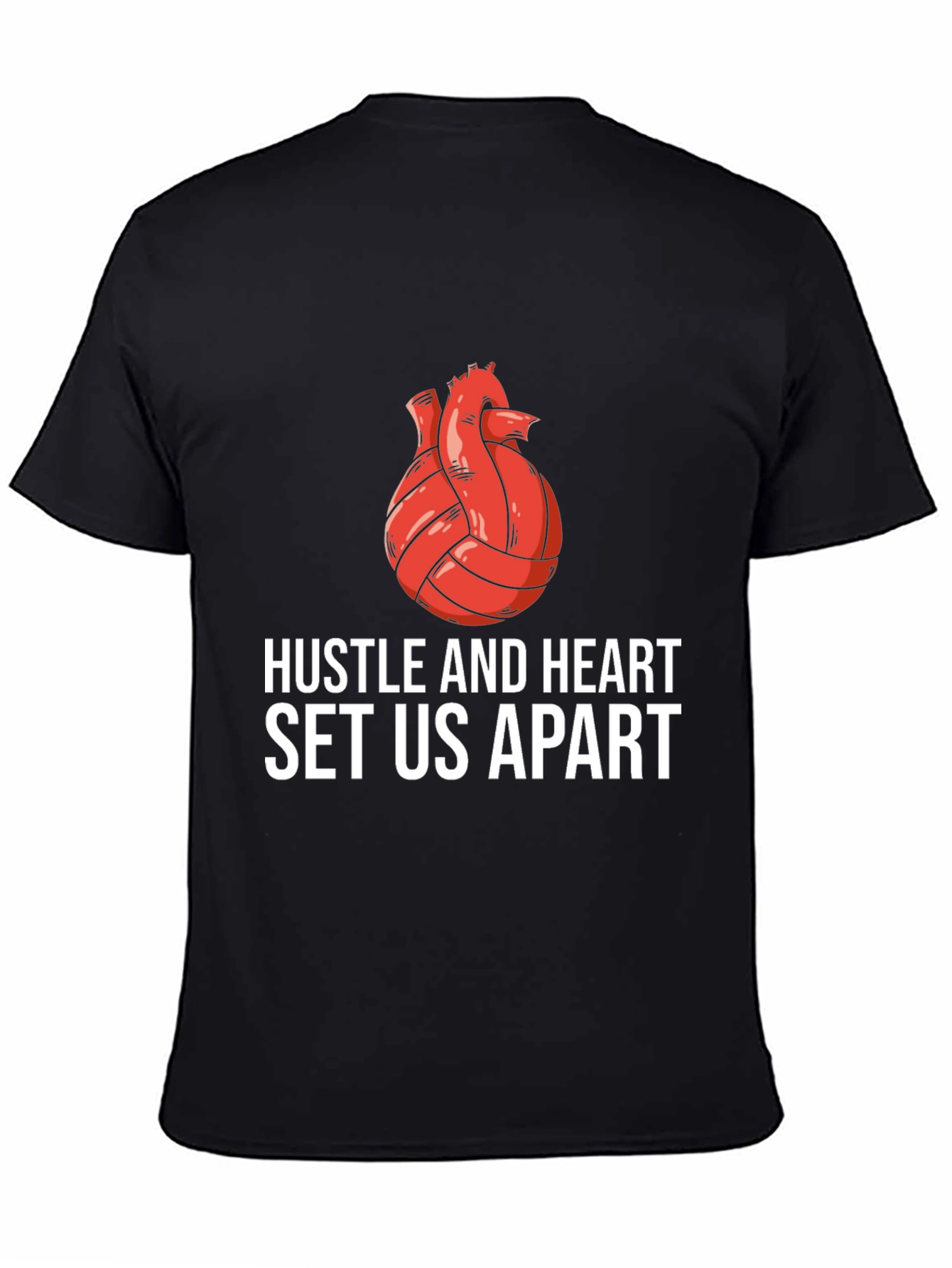 Hustle and Heart Volleyball Graphic Tee