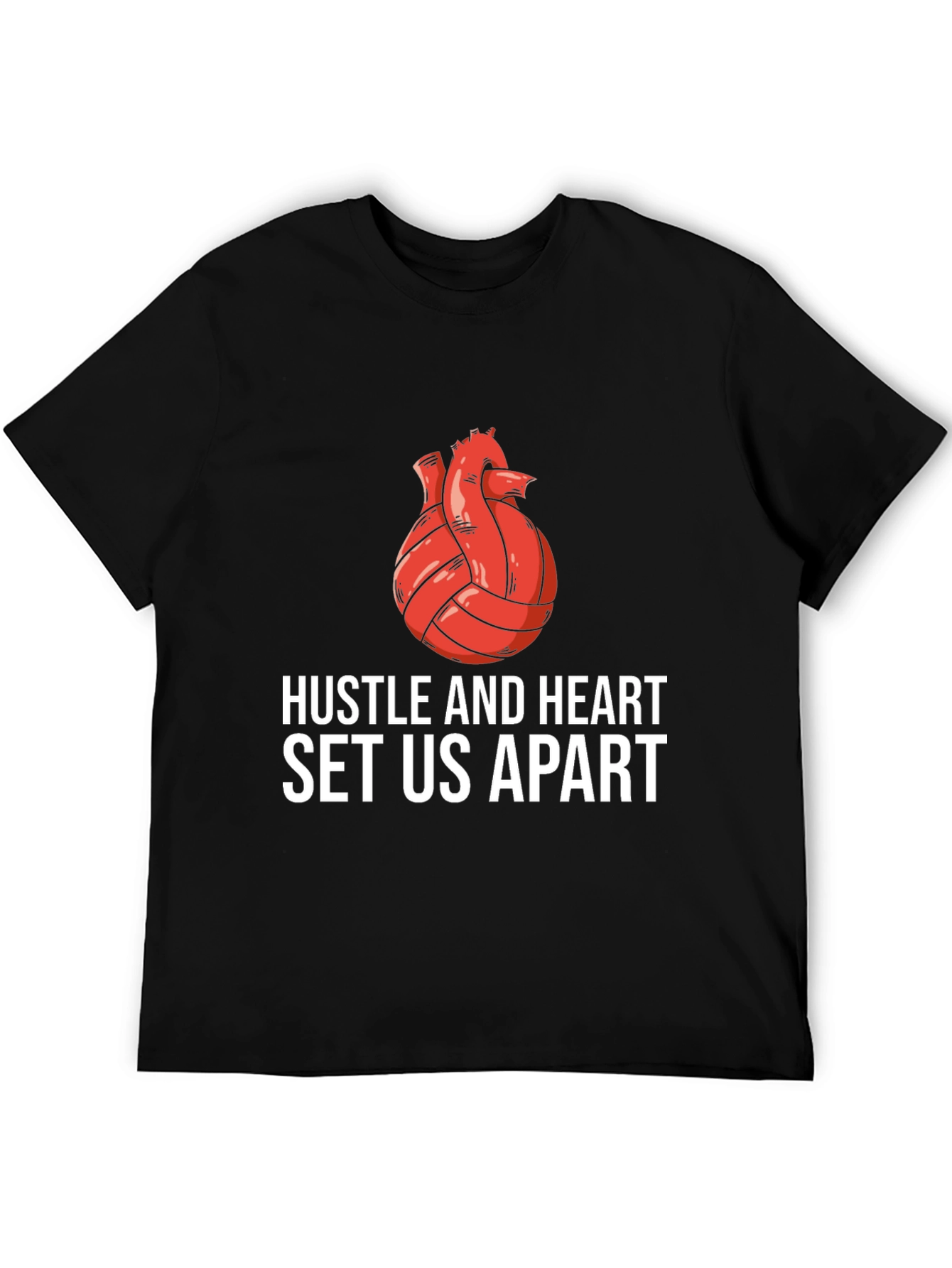Hustle and Heart Volleyball Graphic Tee
