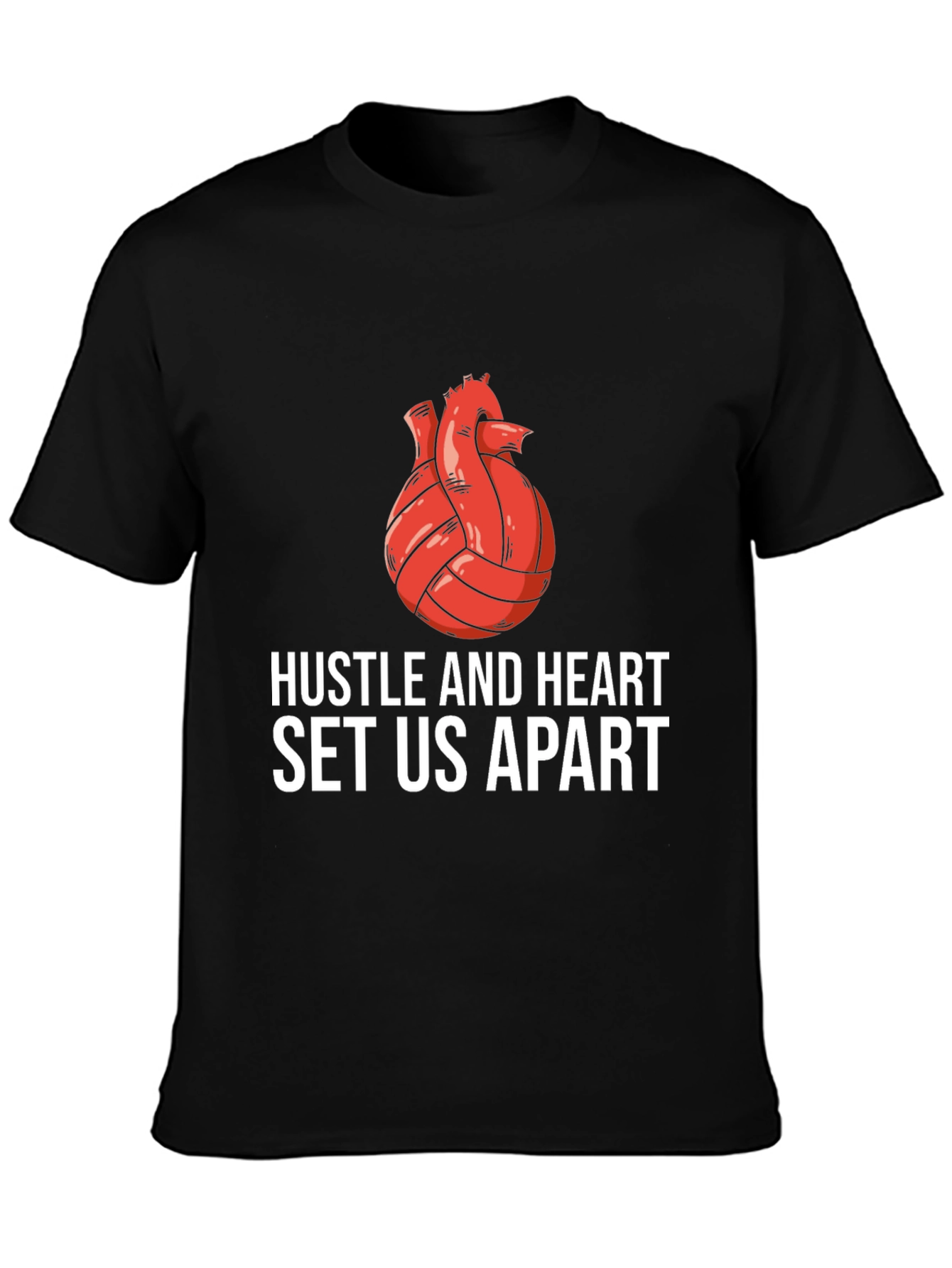 Hustle and Heart Volleyball Graphic Tee