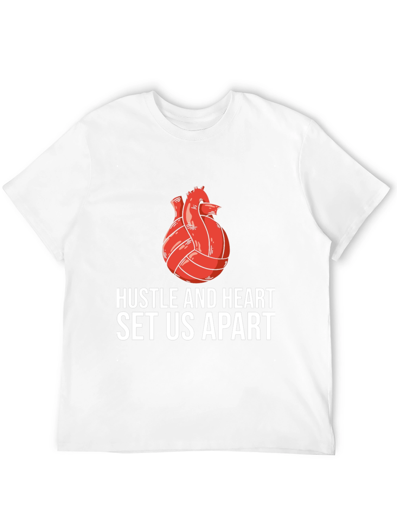 Hustle and Heart Volleyball Graphic Tee