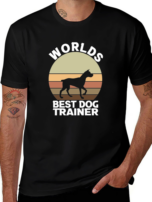 Worlds Best Dog Trainer T-Shirt - Great Gift Idea