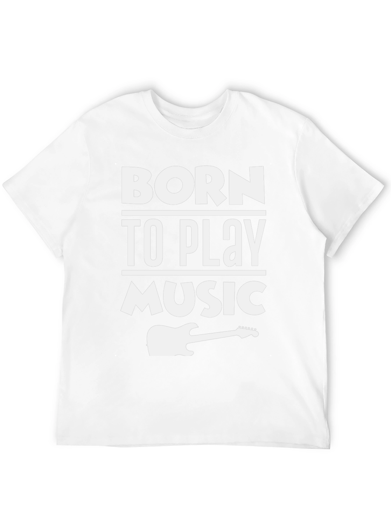 Born To Play Music Graphic T-Shirt