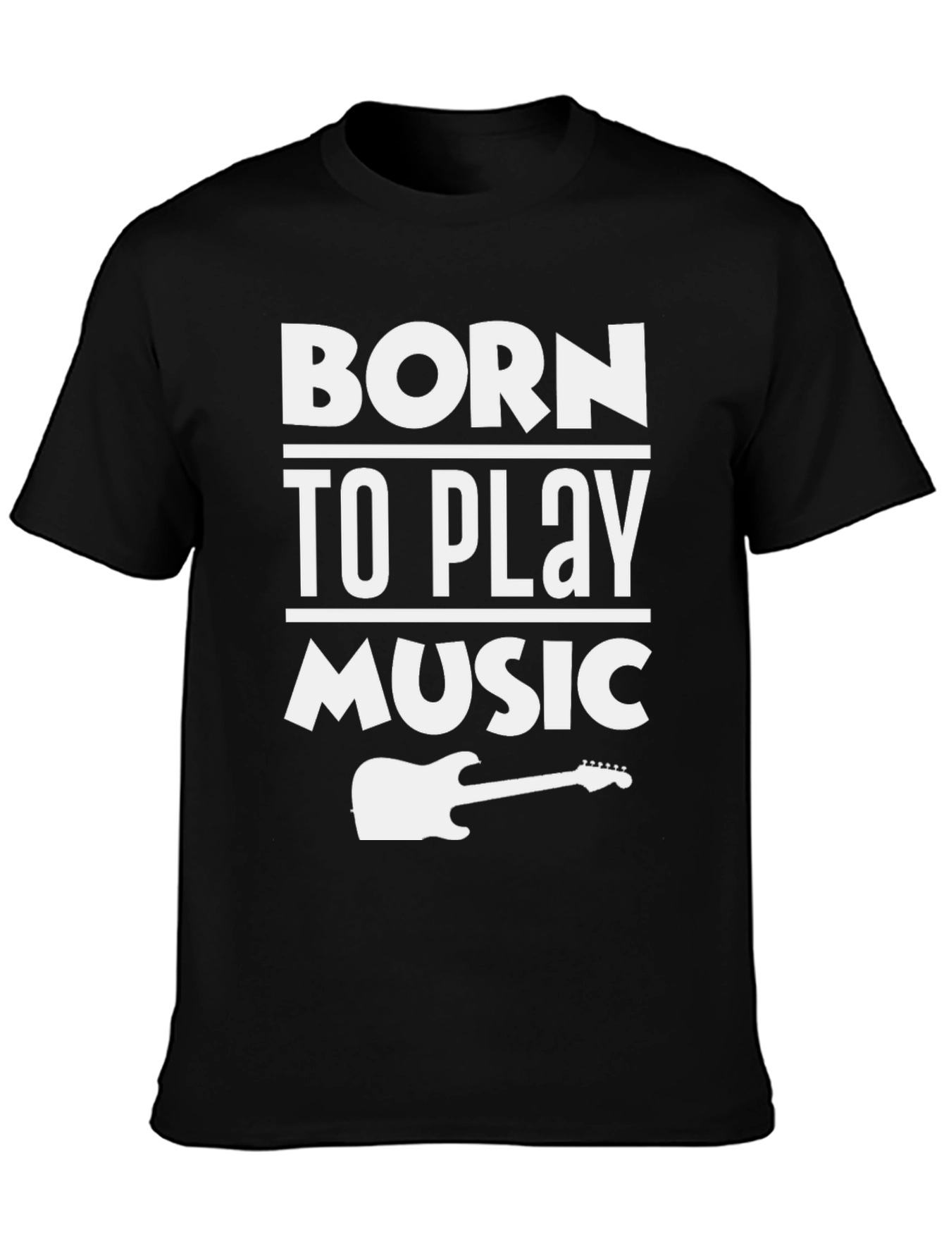 Born To Play Music Graphic T-Shirt
