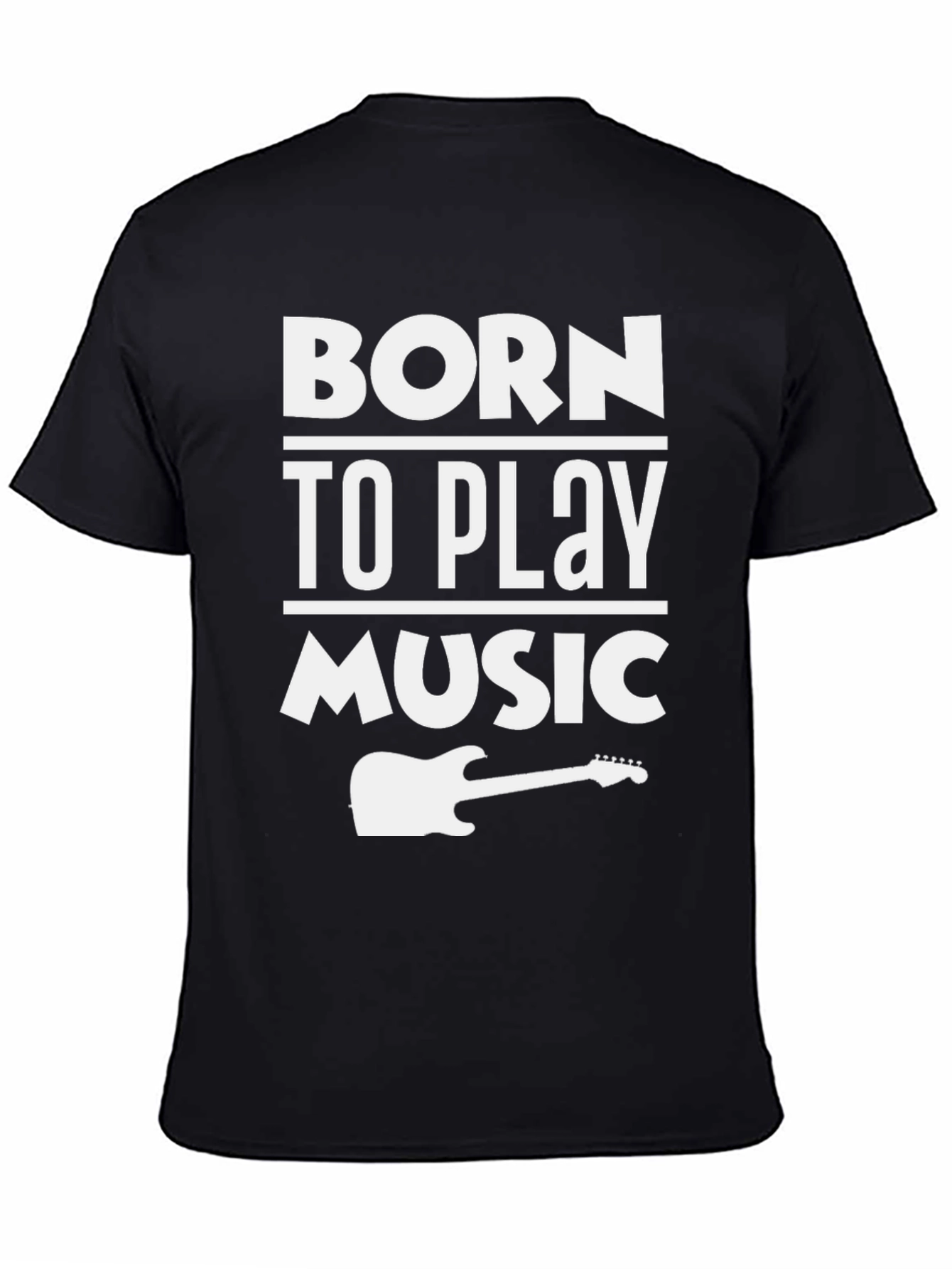 Born To Play Music Graphic T-Shirt