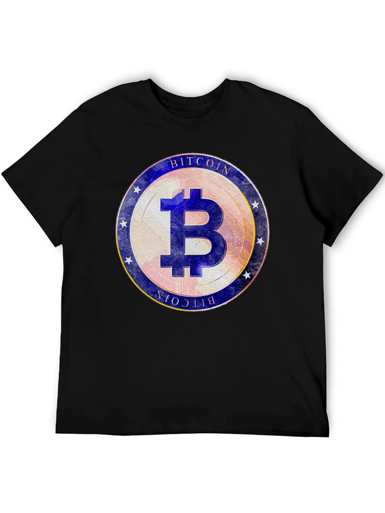 Bitcoin Emblem Black T-Shirt