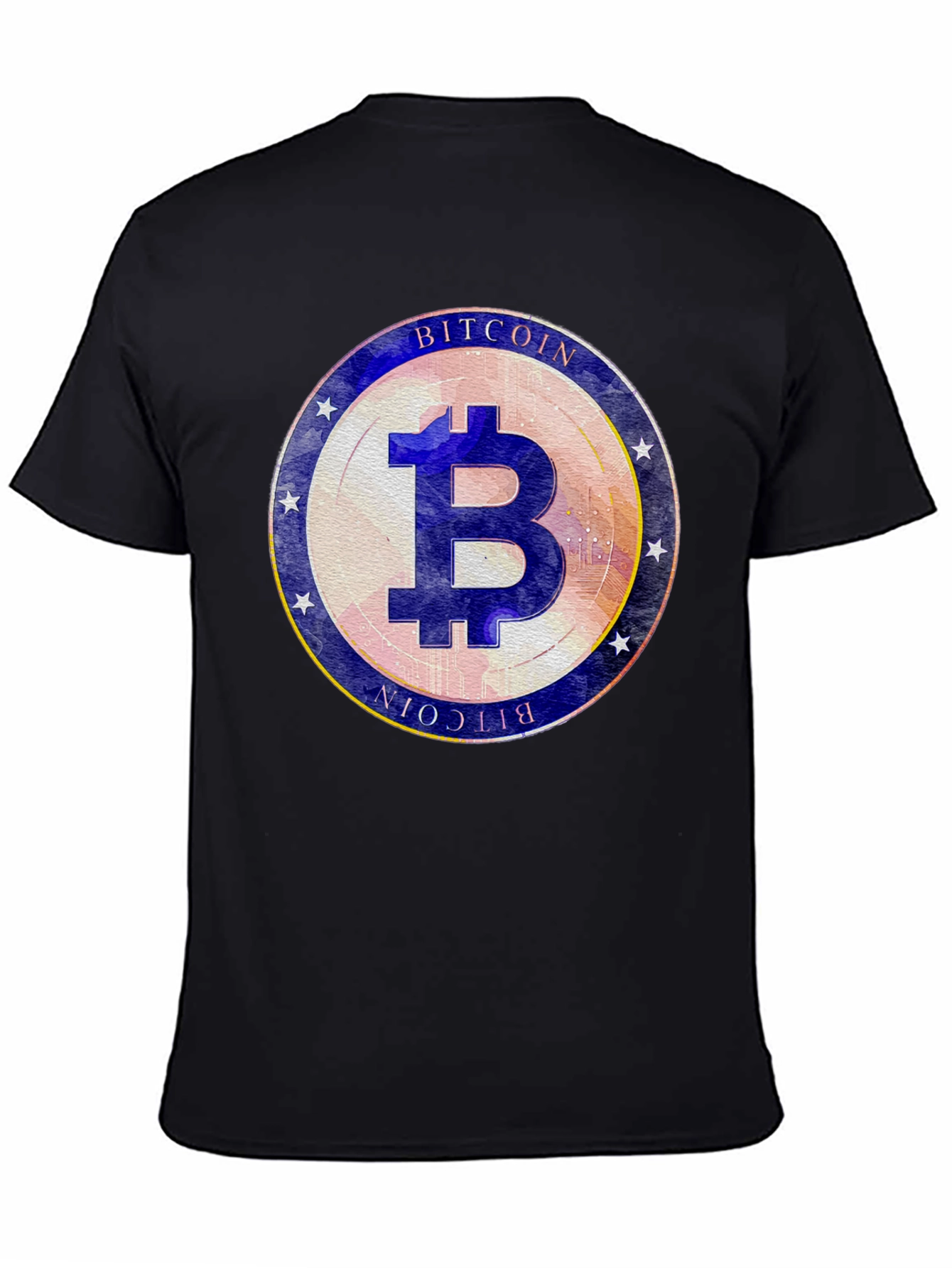 Bitcoin Emblem Black T-Shirt