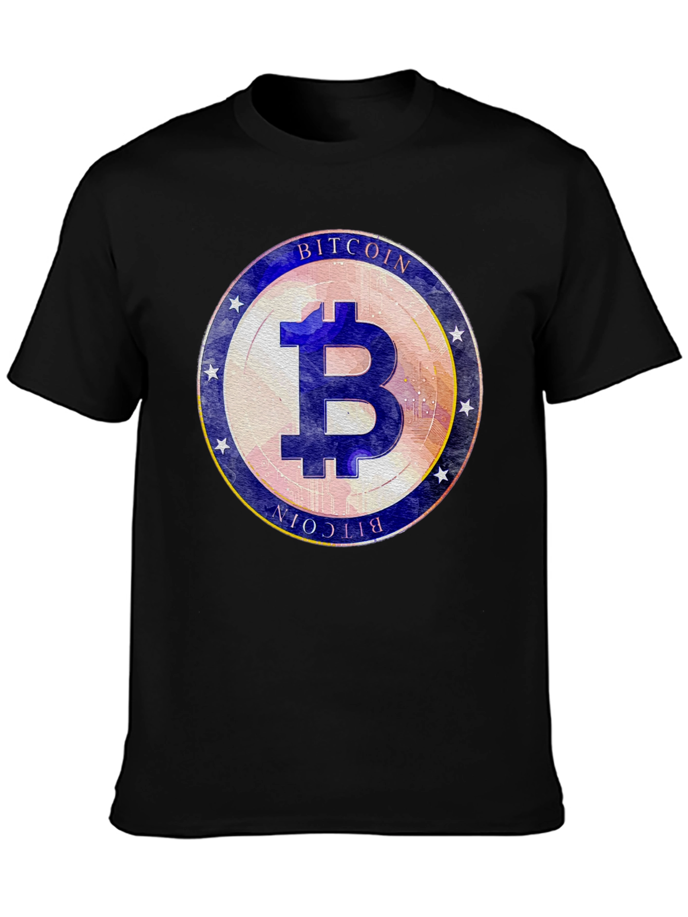 Bitcoin Emblem Black T-Shirt