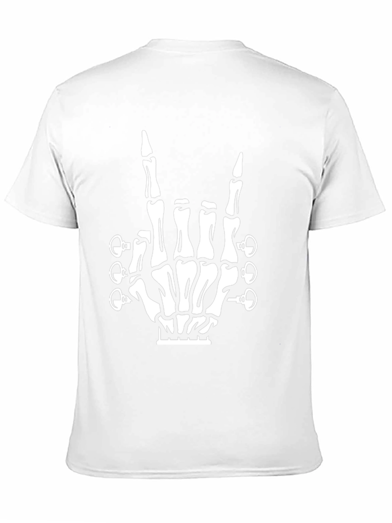 Rock On Skeleton Hand Guitar T-Shirt
