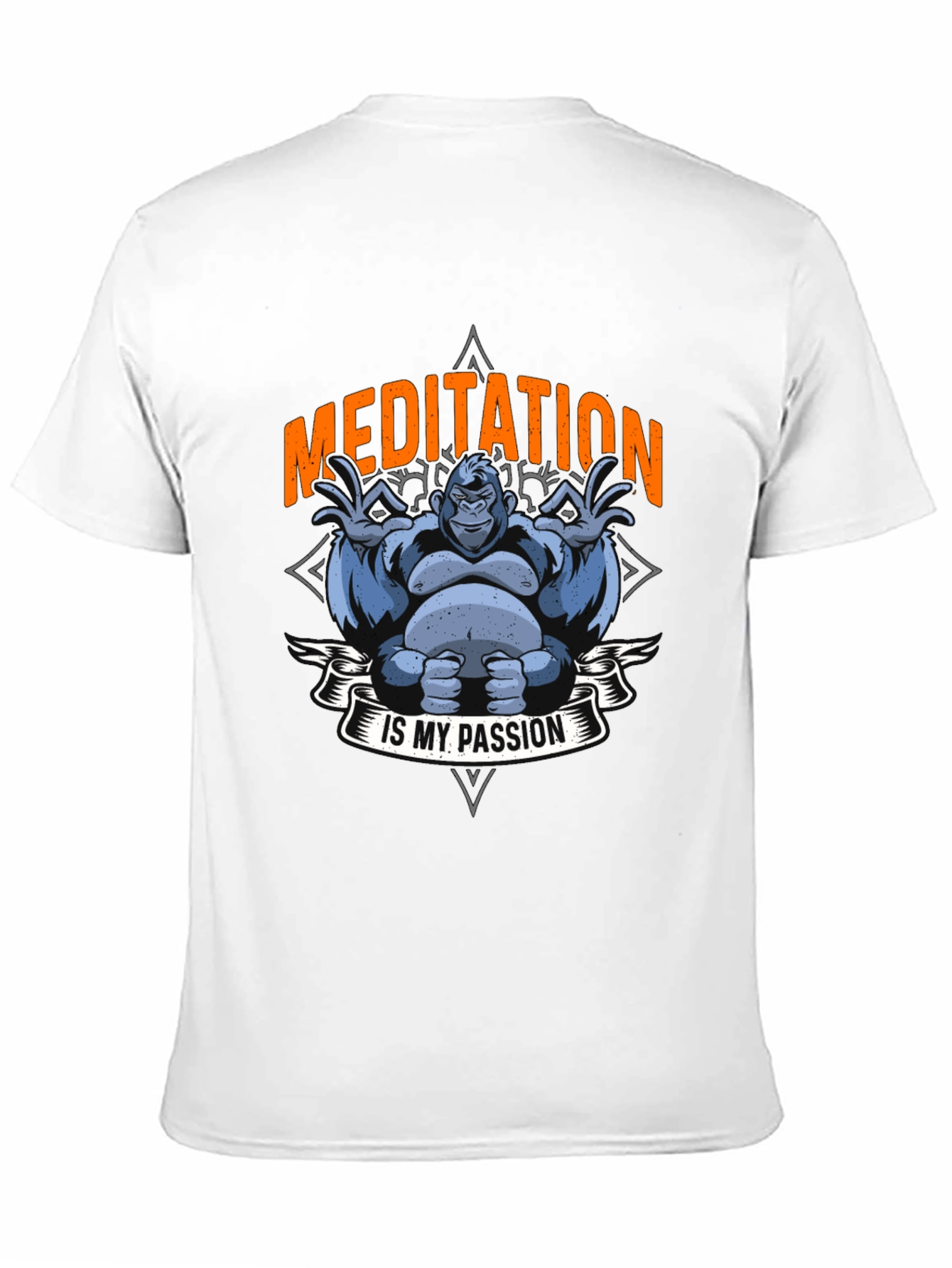 Meditating Gorilla Graphic T-Shirt - Funny Yoga Tee