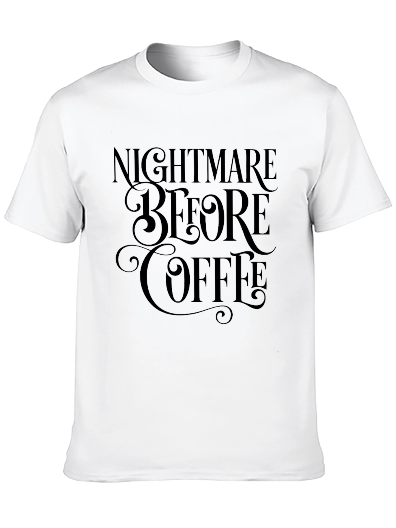 Nightmare Before Coffee Graphic Tee - Black