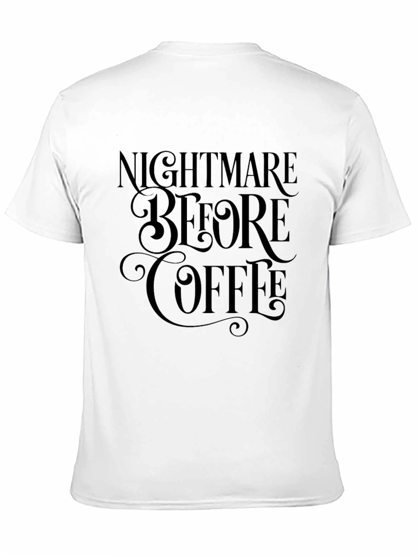Nightmare Before Coffee Graphic Tee - Black