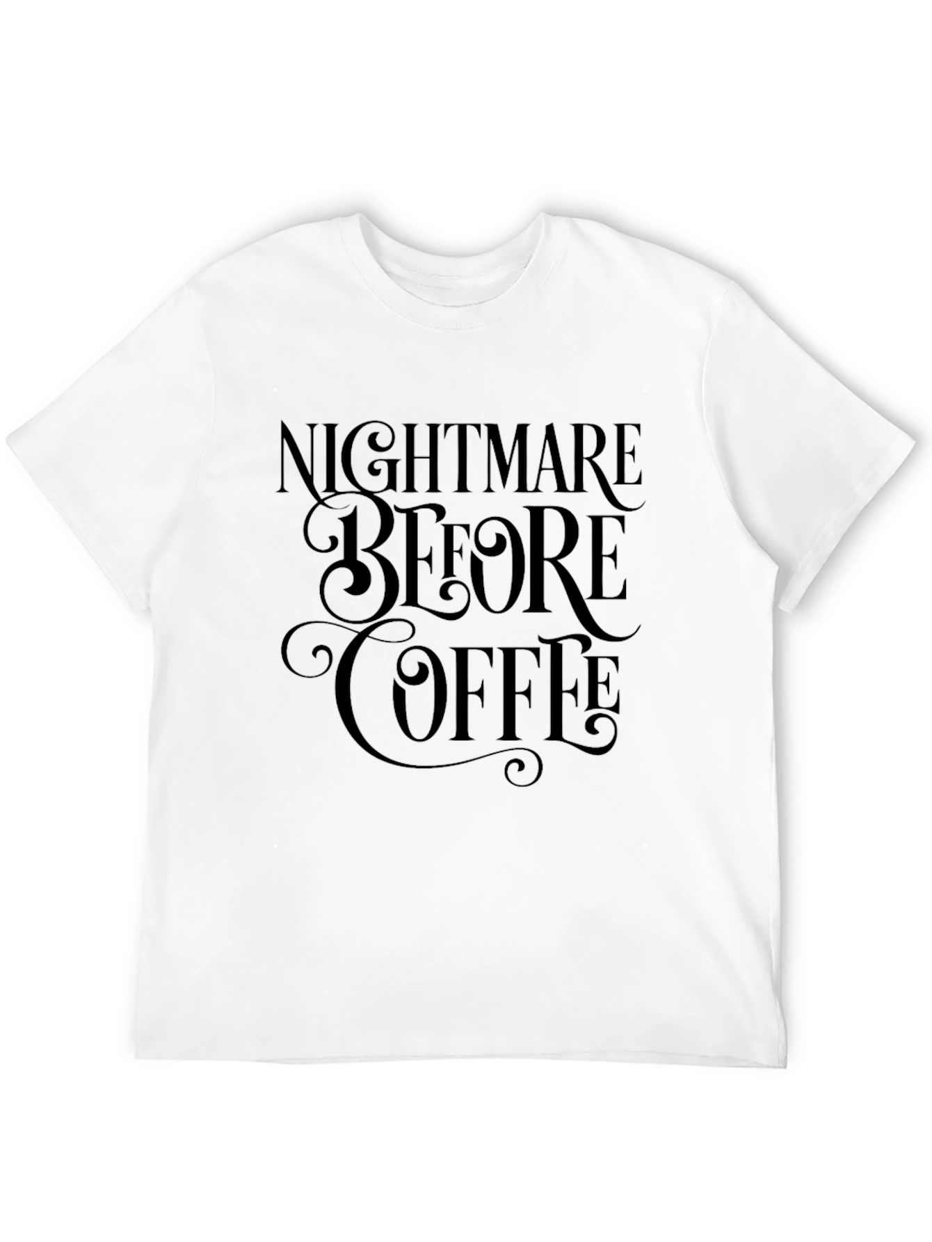 Nightmare Before Coffee Graphic Tee - Black