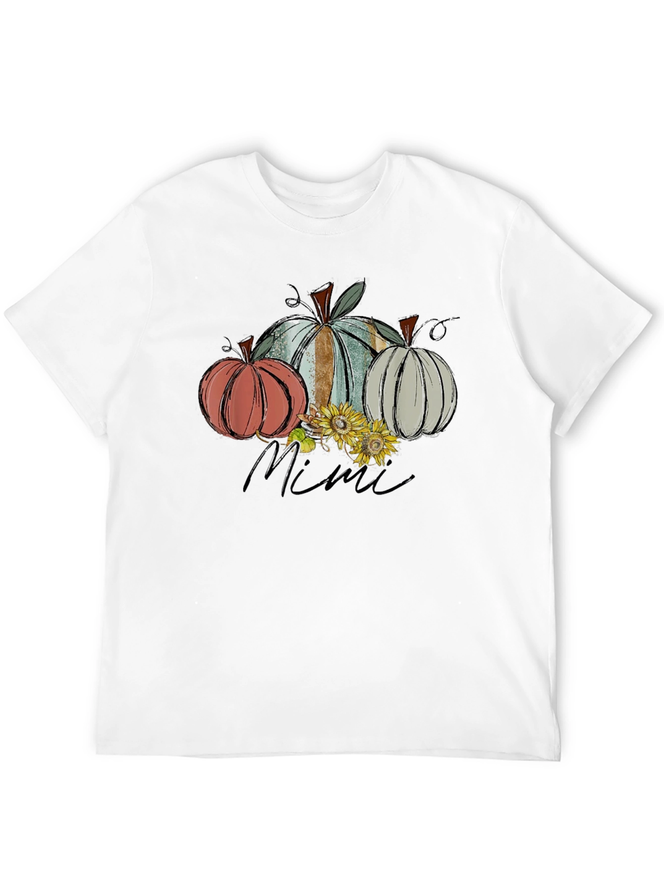 Autumn Pumpkin Mimi T-Shirt Fall Harvest Tee