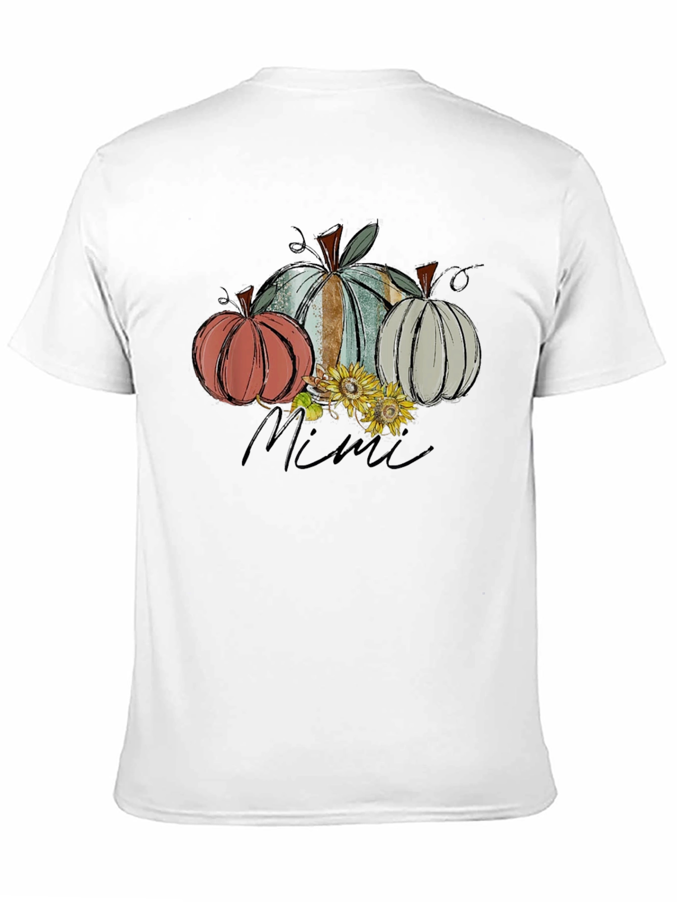 Autumn Pumpkin Mimi T-Shirt Fall Harvest Tee