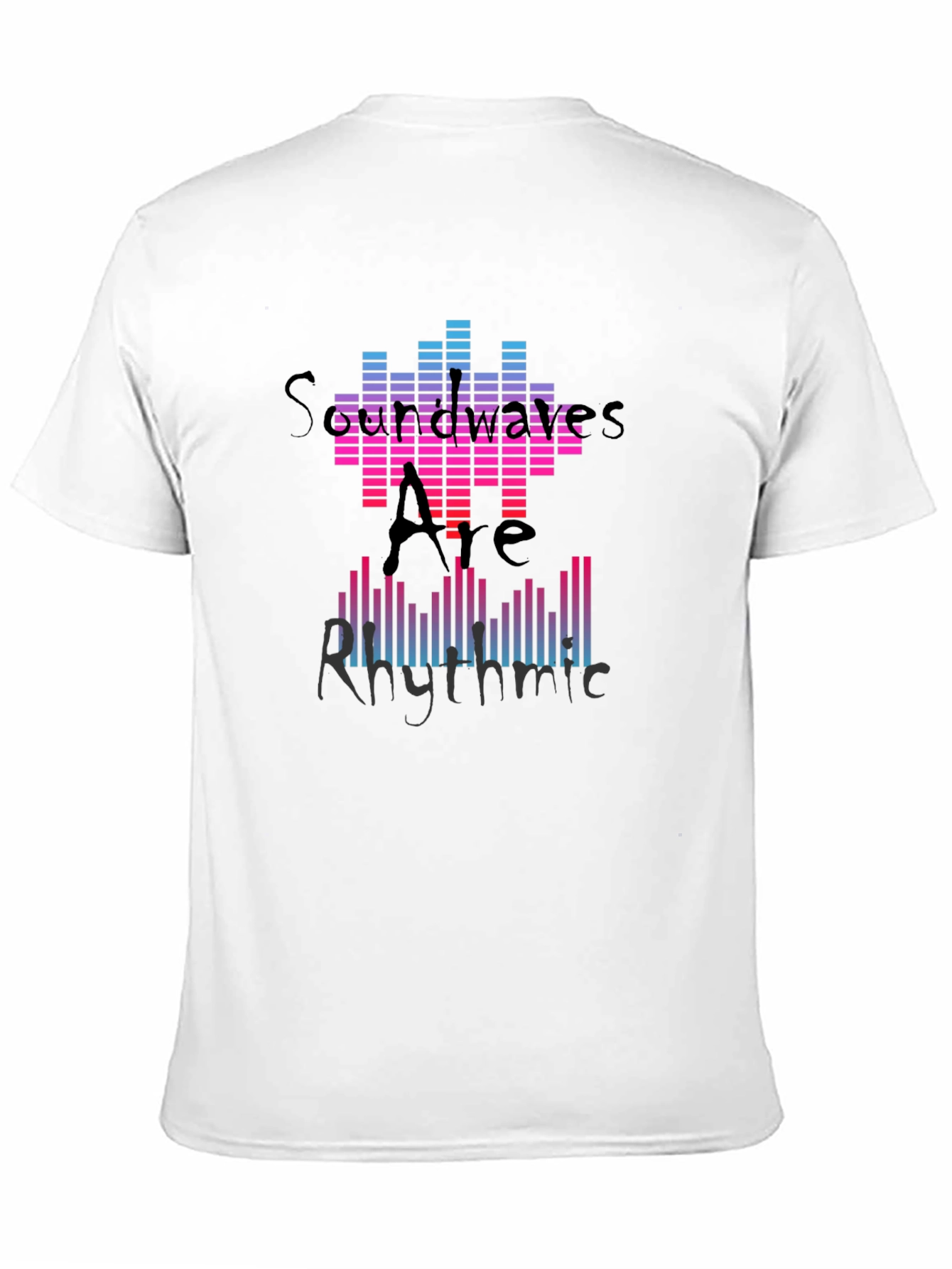 Soundwaves Rhythmic Graphic Tee - Black
