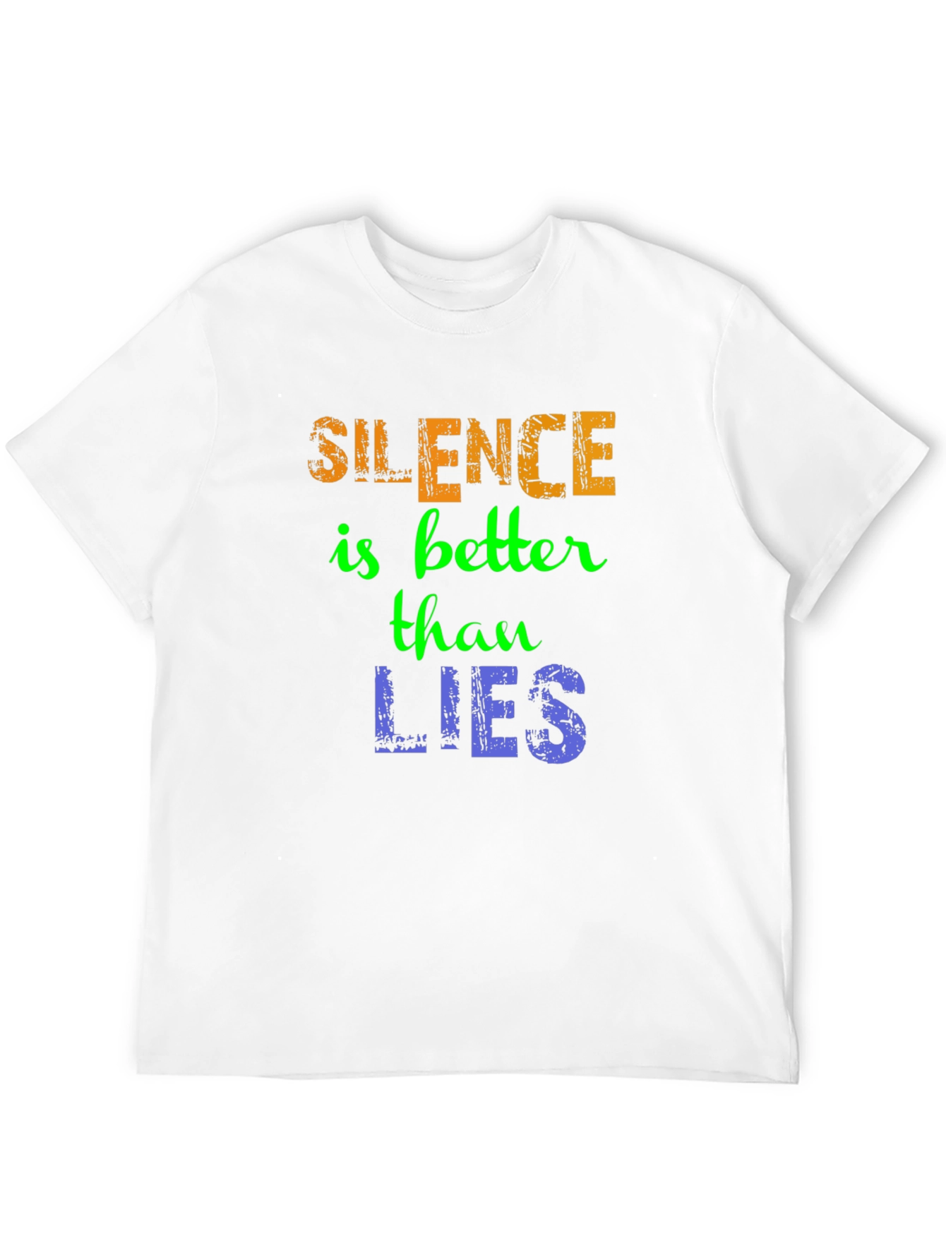 Silence Is Better T-Shirt - Mens Black Graphic Tee