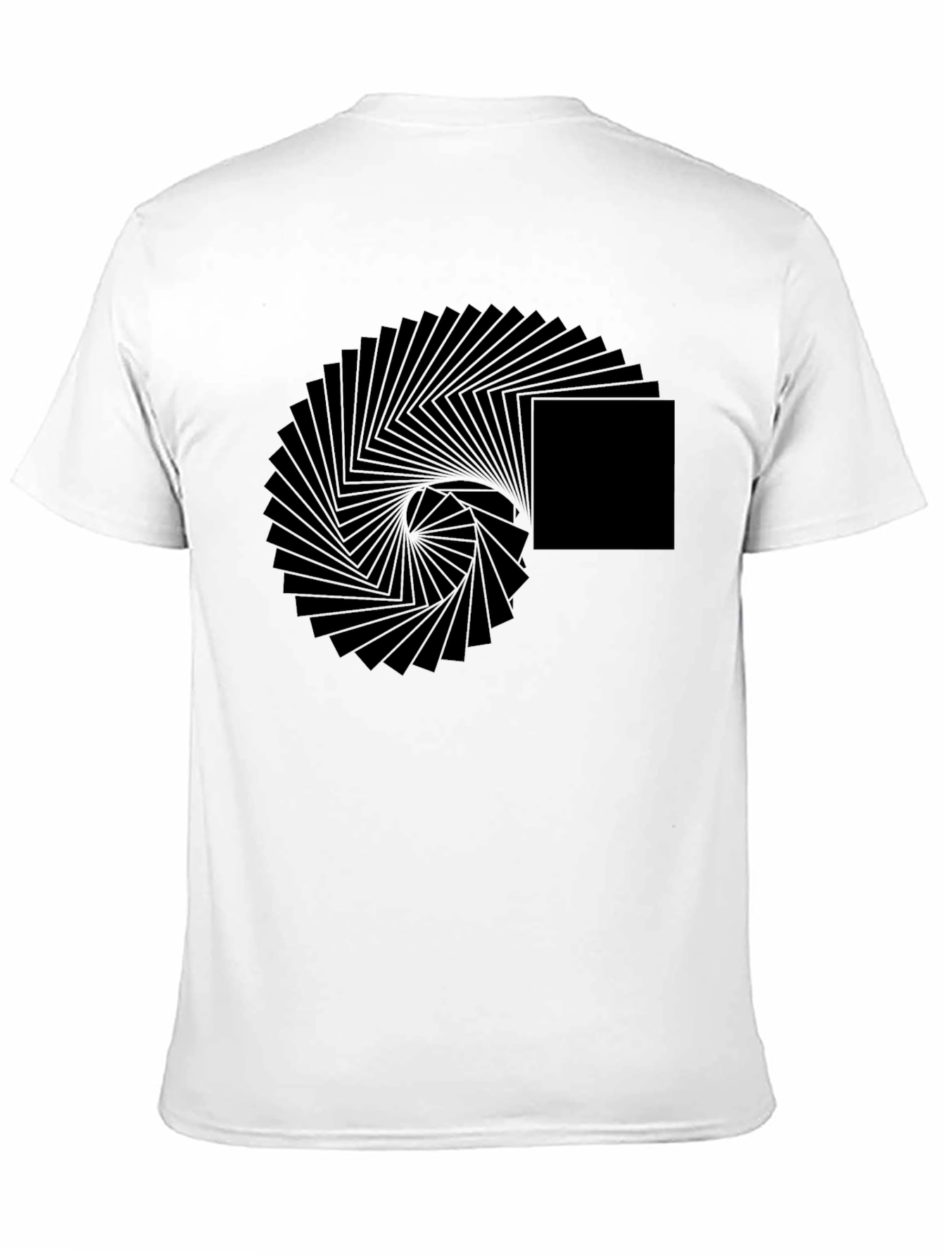 Geometric Illusion Black T-Shirt