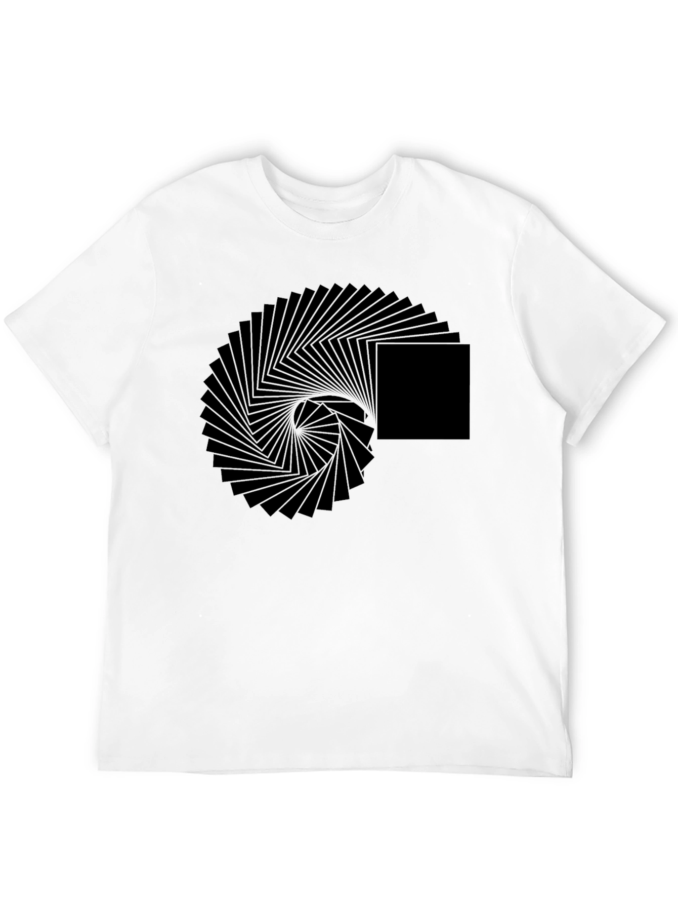 Geometric Illusion Black T-Shirt