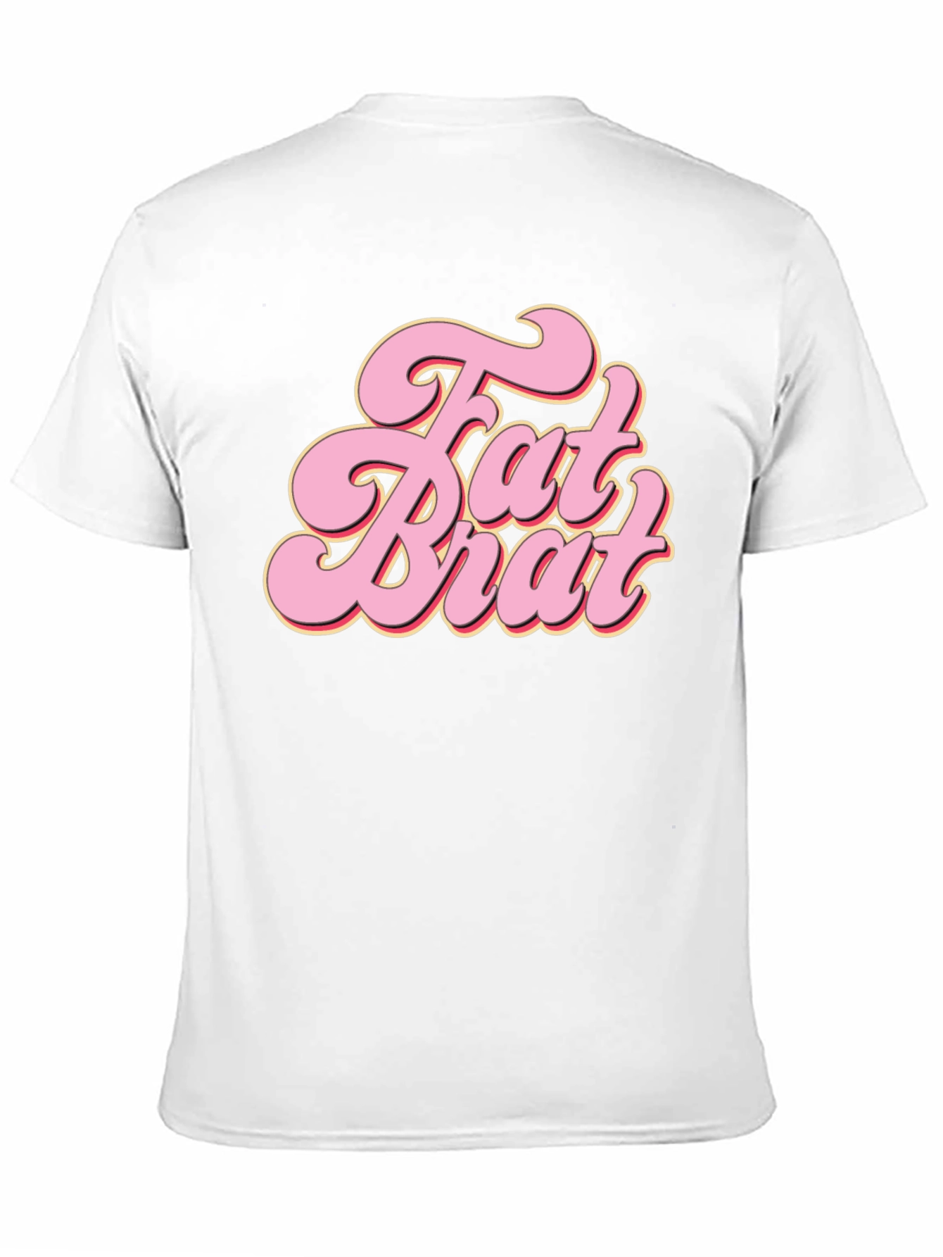 Fat Brat Graphic Tee - Retro Style Black T-Shirt