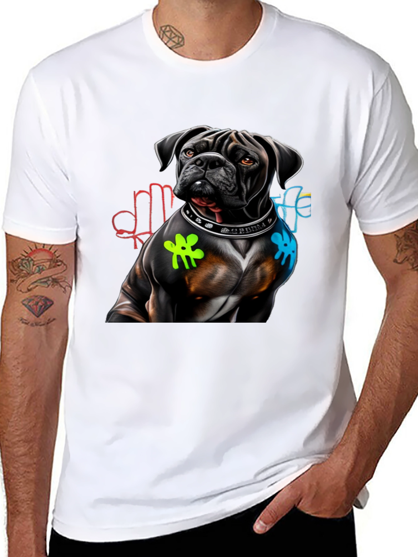 Dog Graphic T-Shirt - Cool Streetwear Style