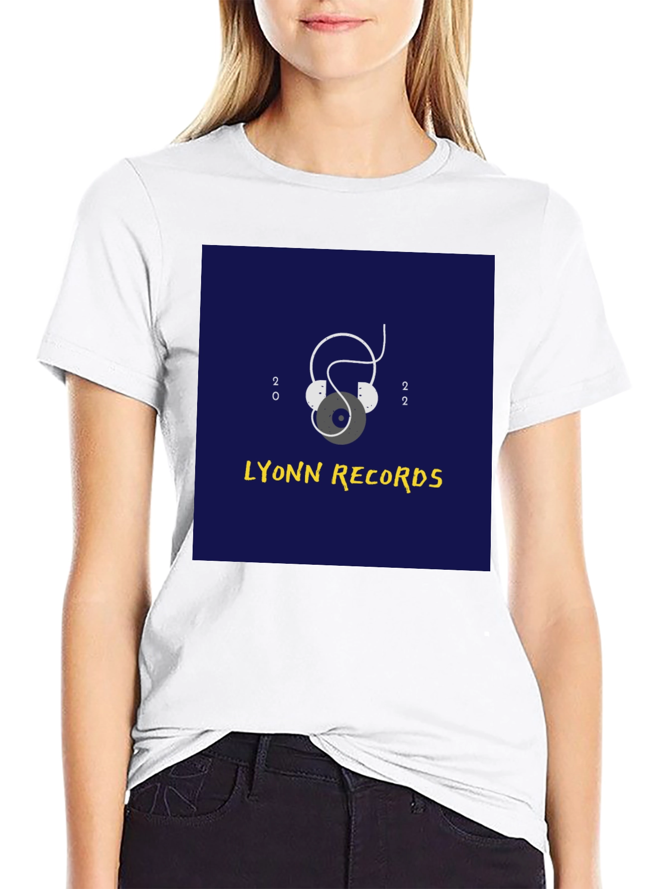Lyonn Records Black Graphic Tee